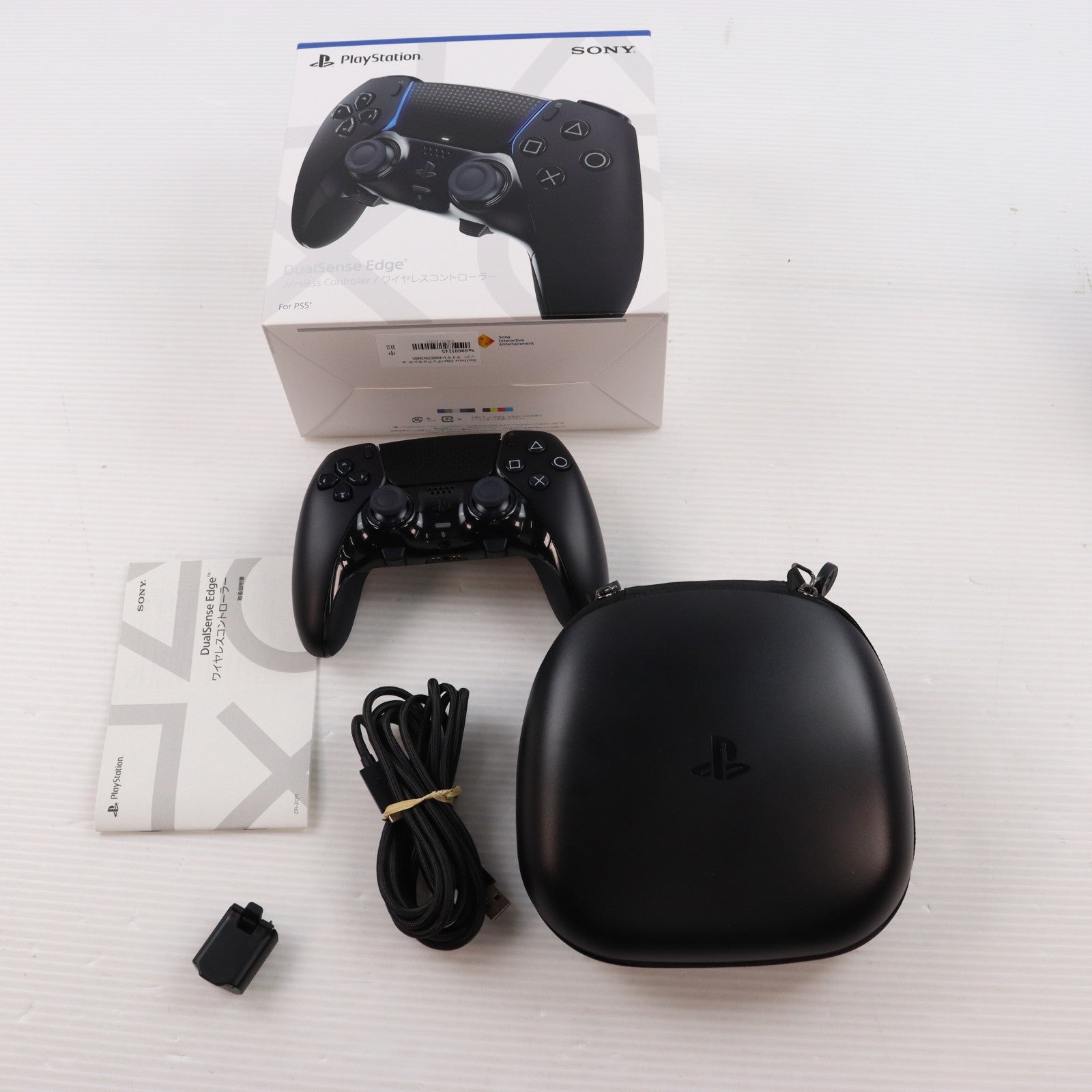 【中古即納】[ACC][PS5] DualSense Edge(デュアルセンス エッジ) ワイヤレスコントローラー ミッドナイト ブラック SIE(CFI-ZCP1J01)(20250220)