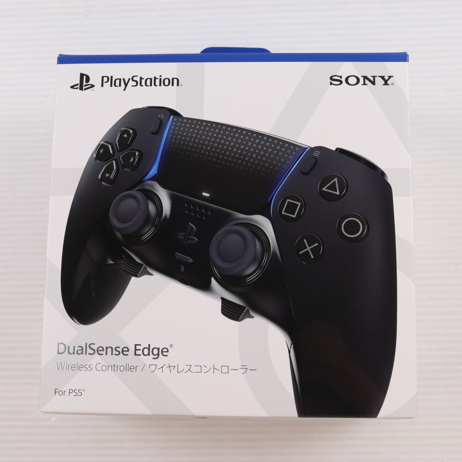 【中古即納】[ACC][PS5] DualSense Edge(デュアルセンス エッジ) ワイヤレスコントローラー ミッドナイト ブラック SIE(CFI-ZCP1J01)(20250220)