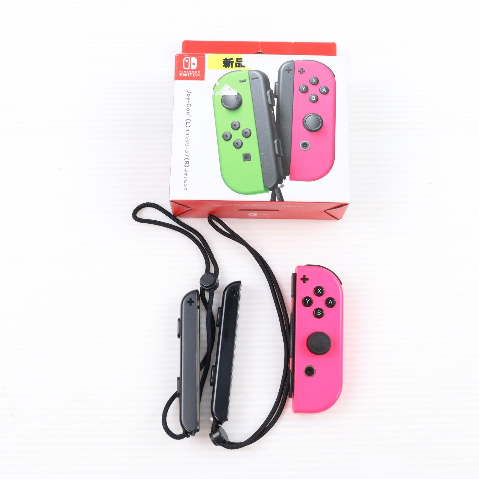 【中古即納】[ACC][Switch] Joy-Con(L) ネオングリーン/(R) ネオンピンク(ジョイコンL ネオングリーン/R ネオンピンク) 任天堂(HAC-A-JAFAA)(20170721)