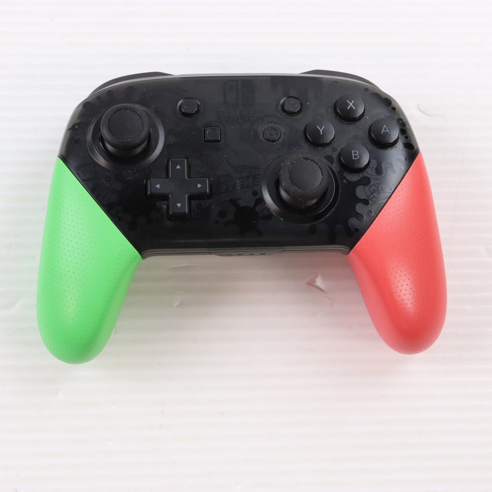 【中古即納】[ACC][Switch] Nintendo Switch Proコントローラー(ニンテンドースイッチ プロコントローラー) スプラトゥーン2エディション 任天堂(HAC-A-FSSKB)(20170721)