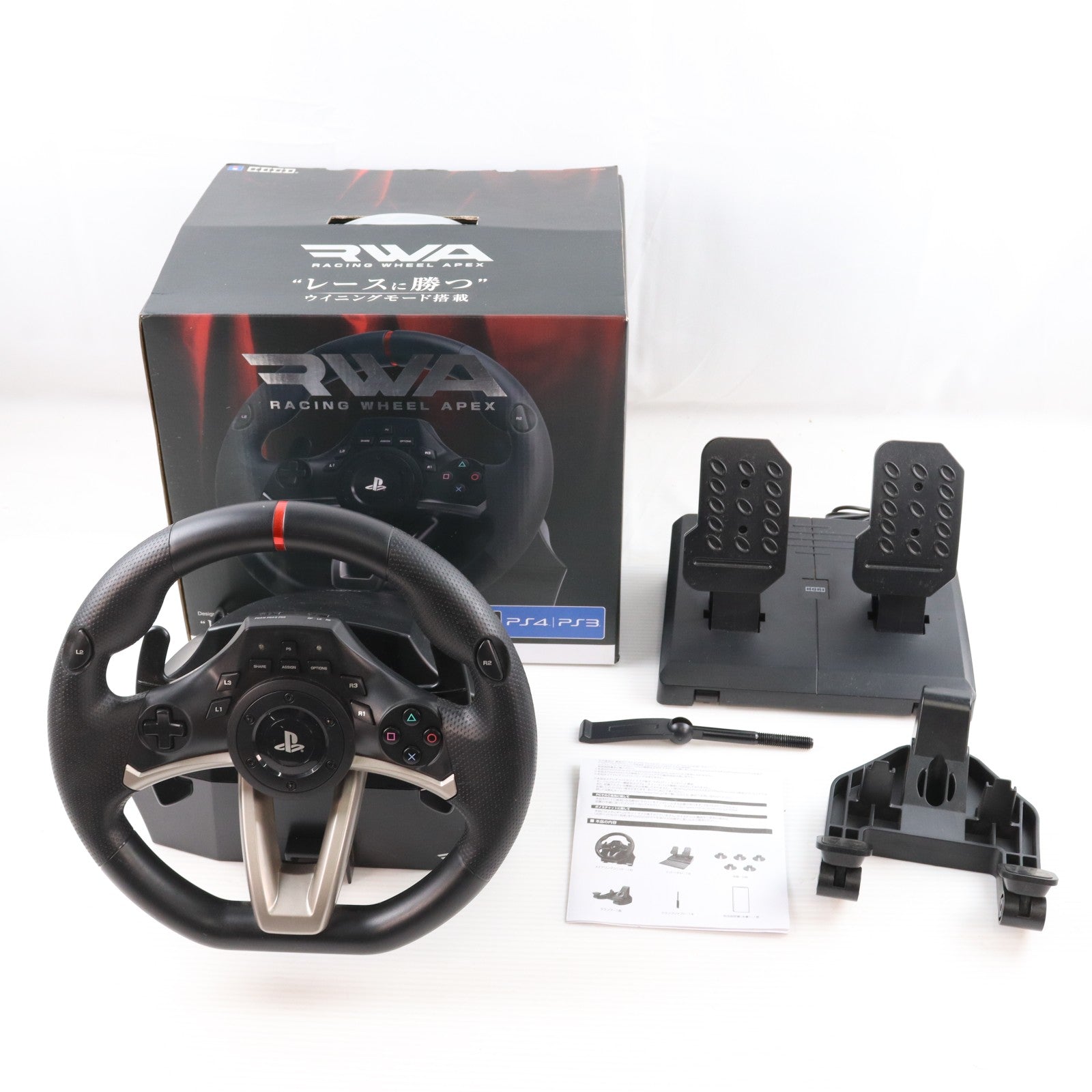 【中古即納】[ACC][PS4] Racing Wheel Apex(レーシングホイールエイペックス) for PlayStation4/PlayStation3/PC HORI(PS4-052)(20161001)