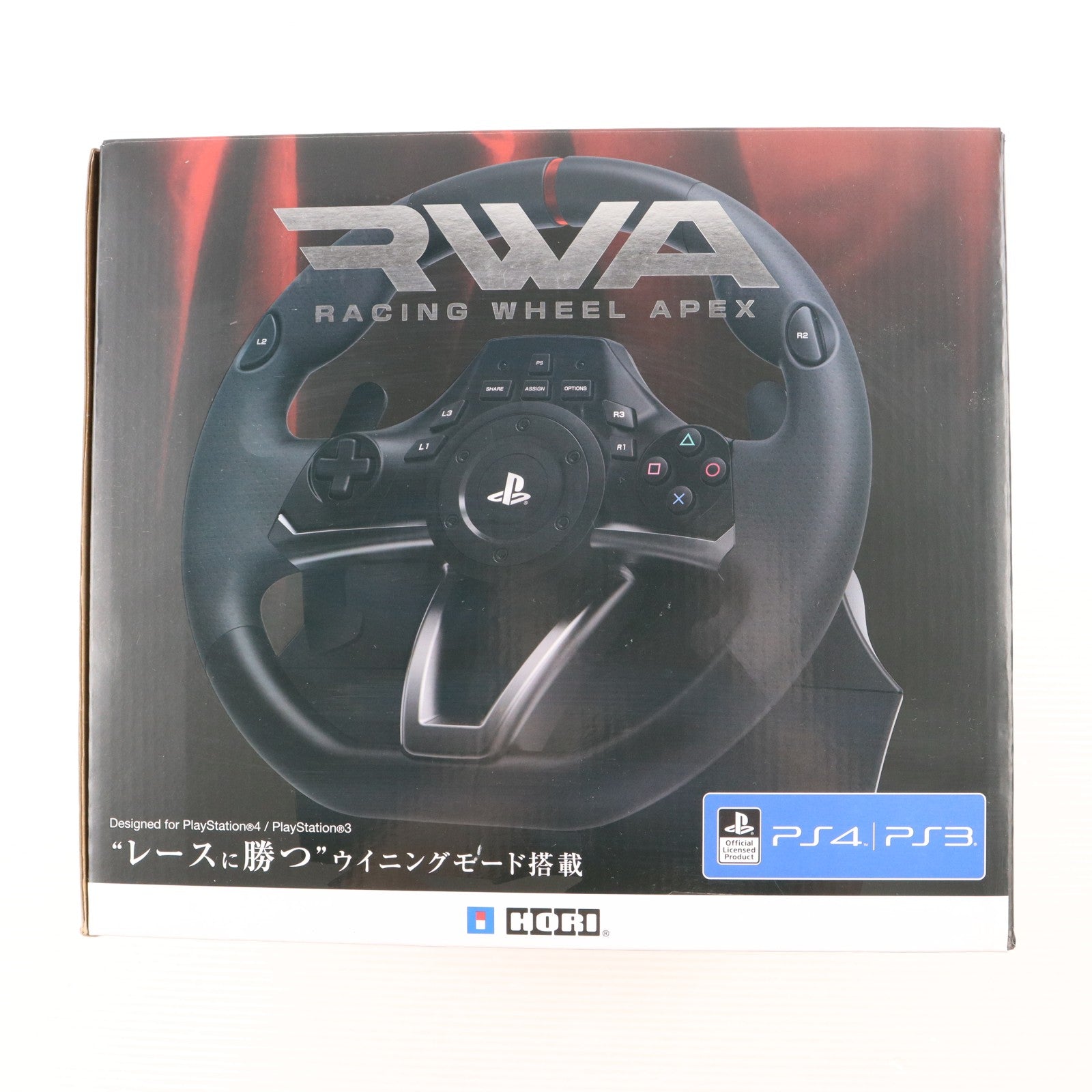 【中古即納】[ACC][PS4] Racing Wheel Apex(レーシングホイールエイペックス) for PlayStation4/PlayStation3/PC HORI(PS4-052)(20161001)