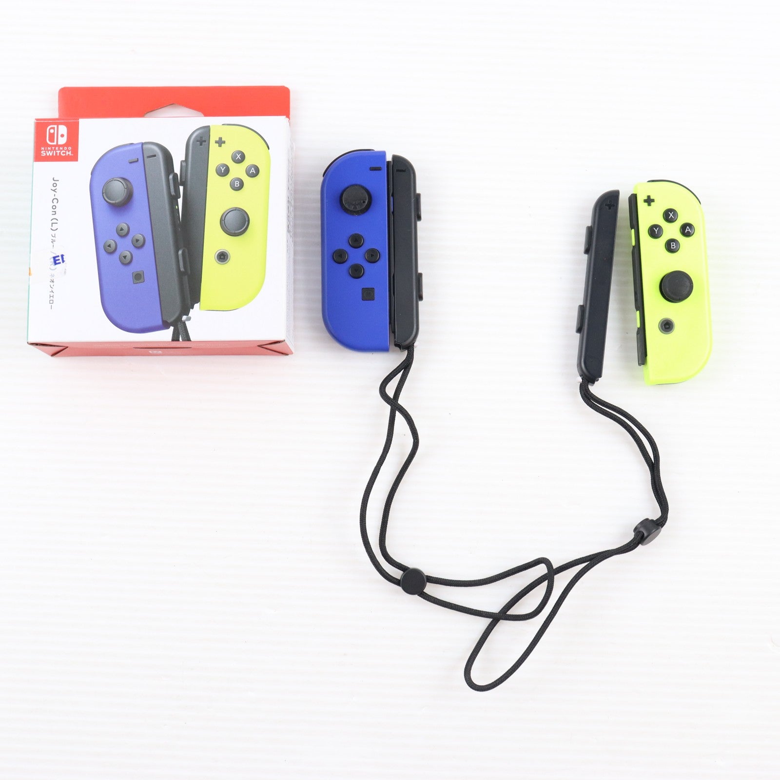 【中古即納】[ACC][Switch] Joy-Con(L) ブルー/(R) ネオンイエロー(ジョイコンL ブルー/R ネオンイエロー) 任天堂(HAC-A-JAPAA)(20191004)