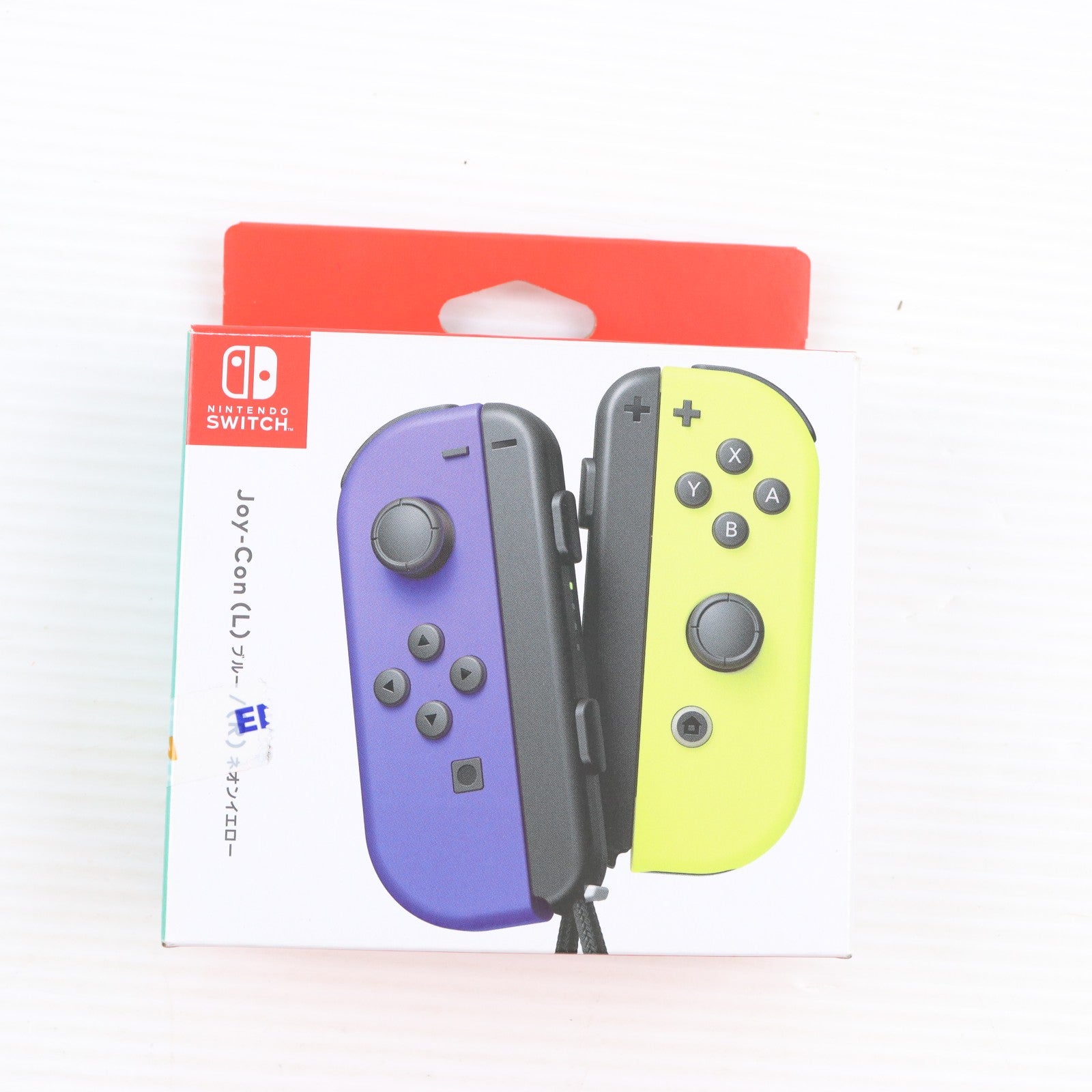 【中古即納】[ACC][Switch] Joy-Con(L) ブルー/(R) ネオンイエロー(ジョイコンL ブルー/R ネオンイエロー) 任天堂(HAC-A-JAPAA)(20191004)