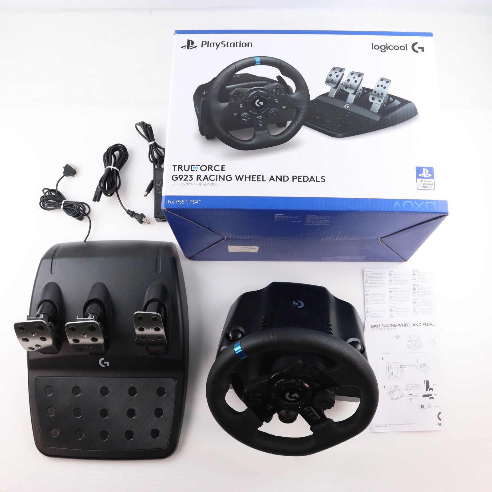 【中古即納】[ACC][PS4] G923 Racing Wheel & Pedal(G923 レーシングホイール&ペダル) Logicool(ロジクール)(G923)(20200917)
