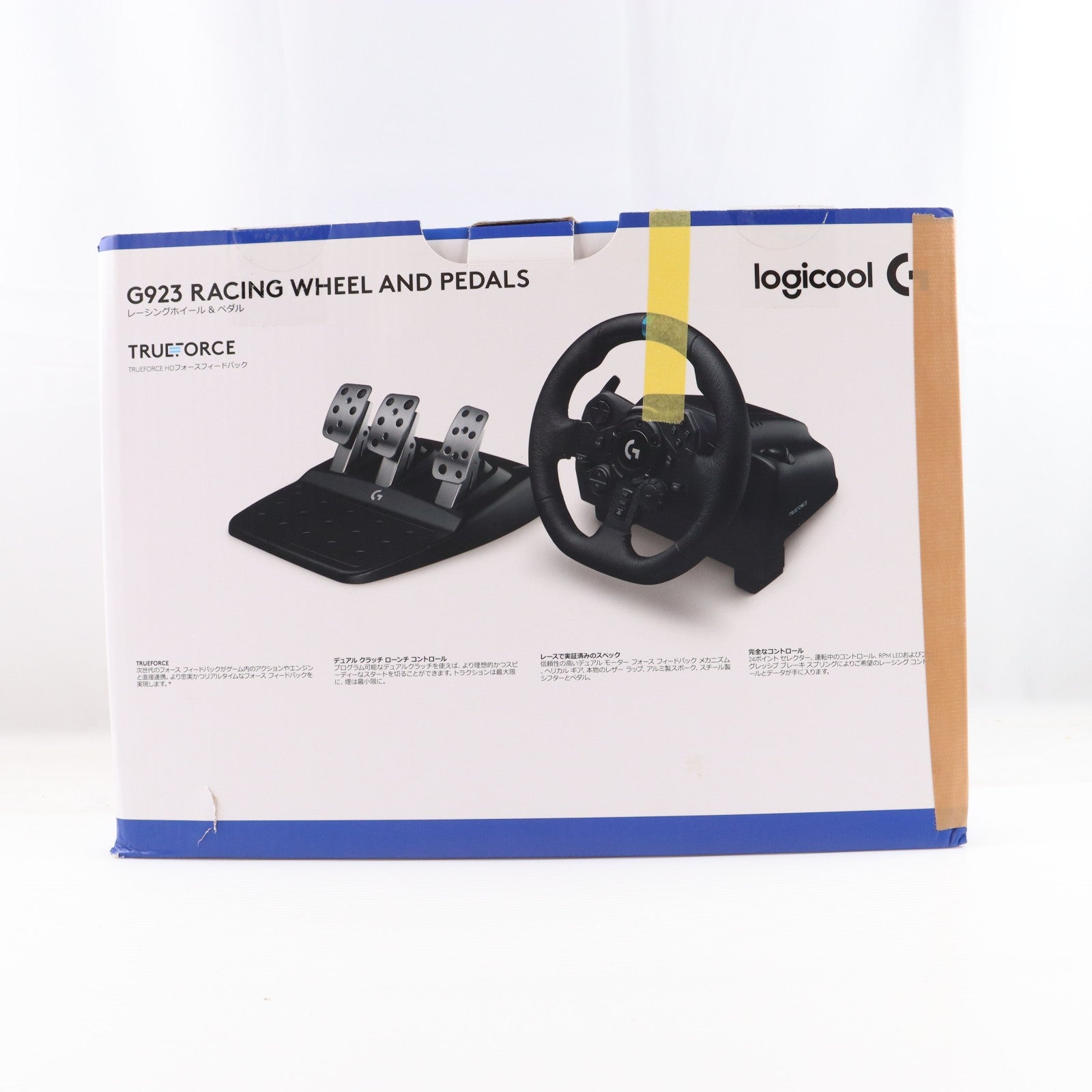 【中古即納】[ACC][PS4] G923 Racing Wheel & Pedal(G923 レーシングホイール&ペダル) Logicool(ロジクール)(G923)(20200917)