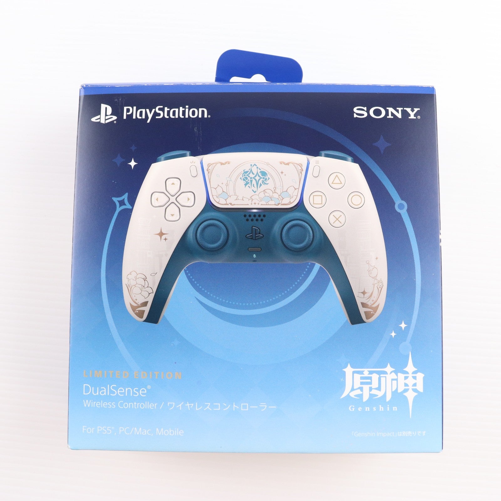 【中古即納】[ACC][PS5] DualSense(デュアルセンス) ワイヤレスコントローラー 原神 リミテッドエディション SIE(CFI-ZCT2JZE)(20260121)