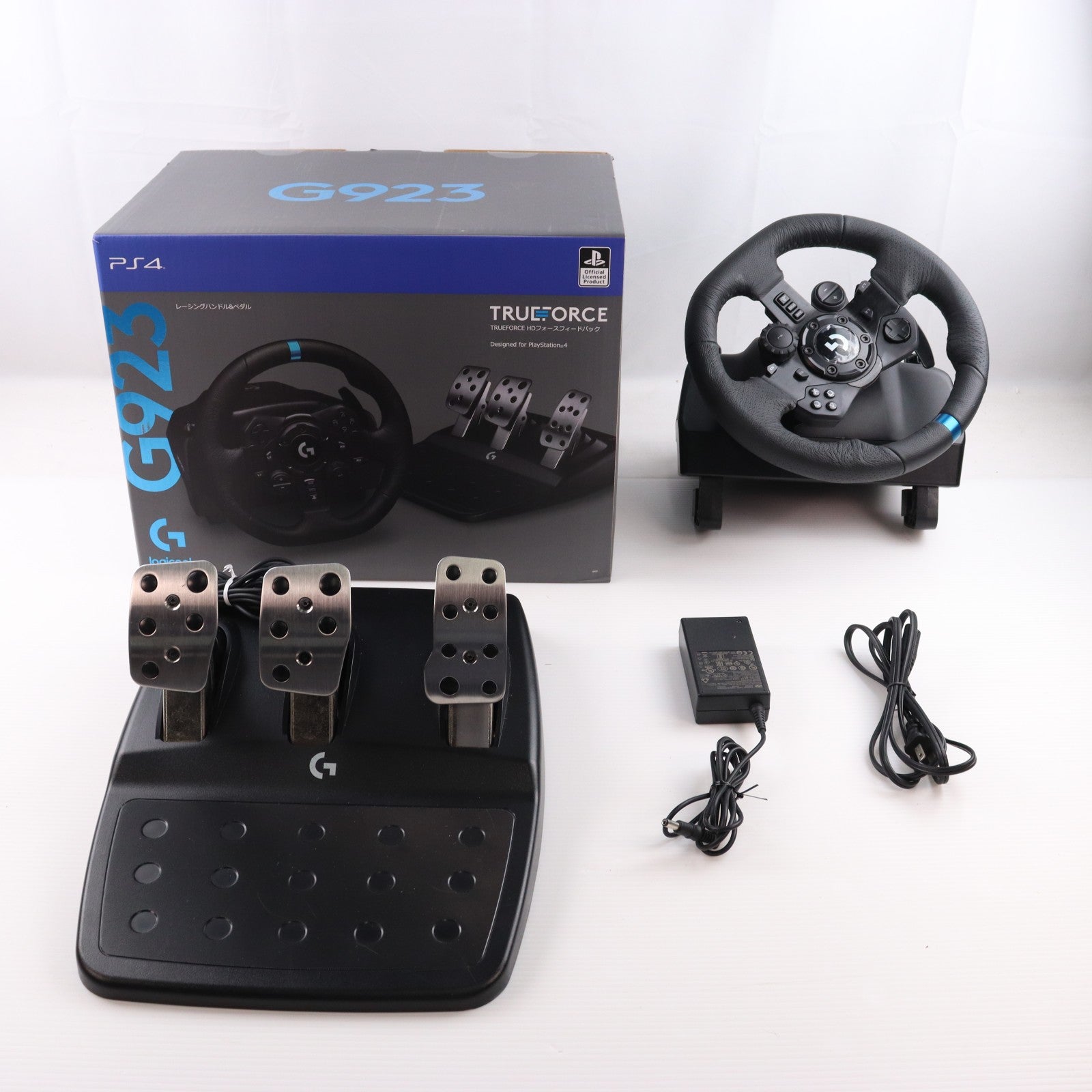 【中古即納】[ACC][PS4] G923 Racing Wheel & Pedal(G923 レーシングホイール&ペダル) Logicool(ロジクール)(G923)(20200917)