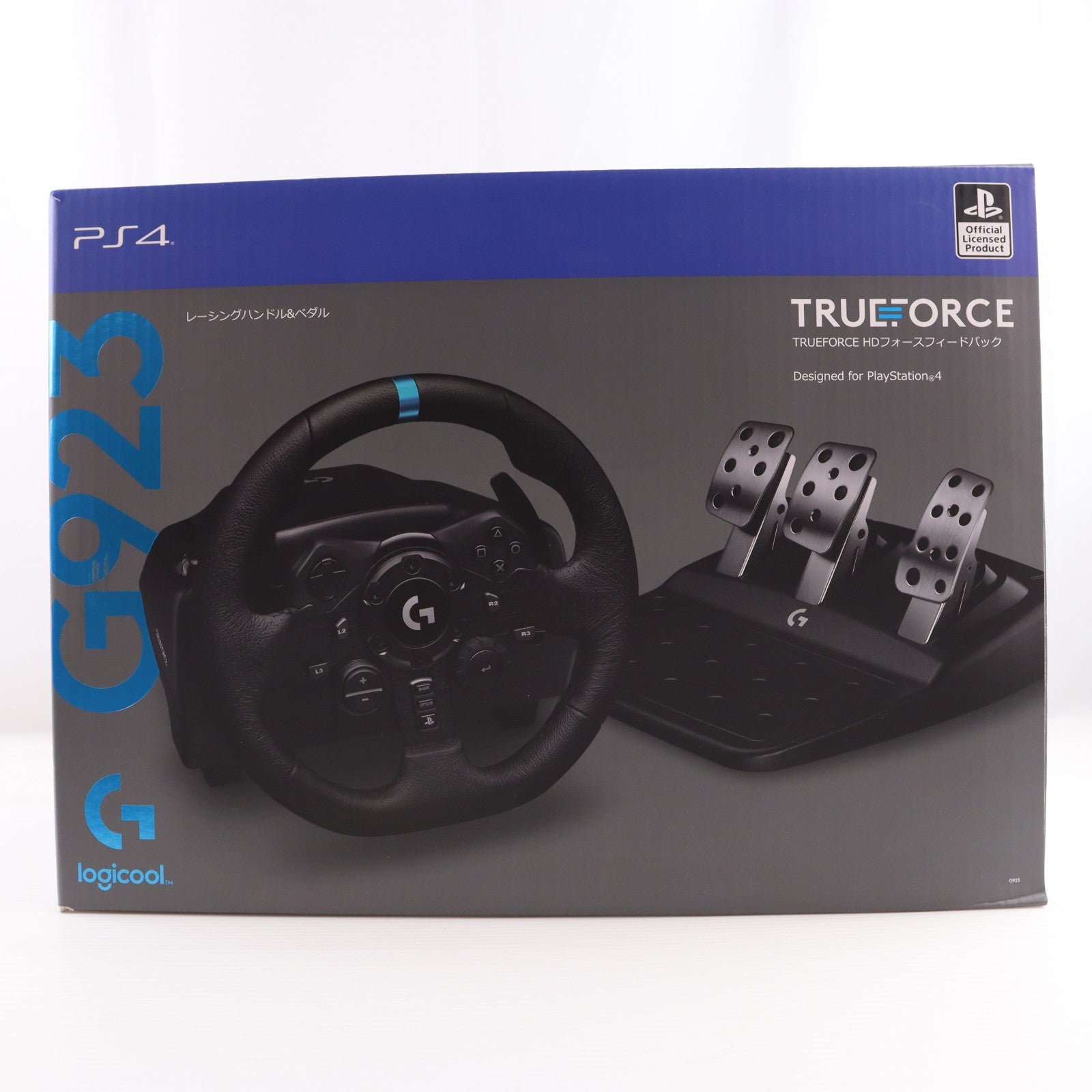 【中古即納】[ACC][PS4] G923 Racing Wheel & Pedal(G923 レーシングホイール&ペダル) Logicool(ロジクール)(G923)(20200917)