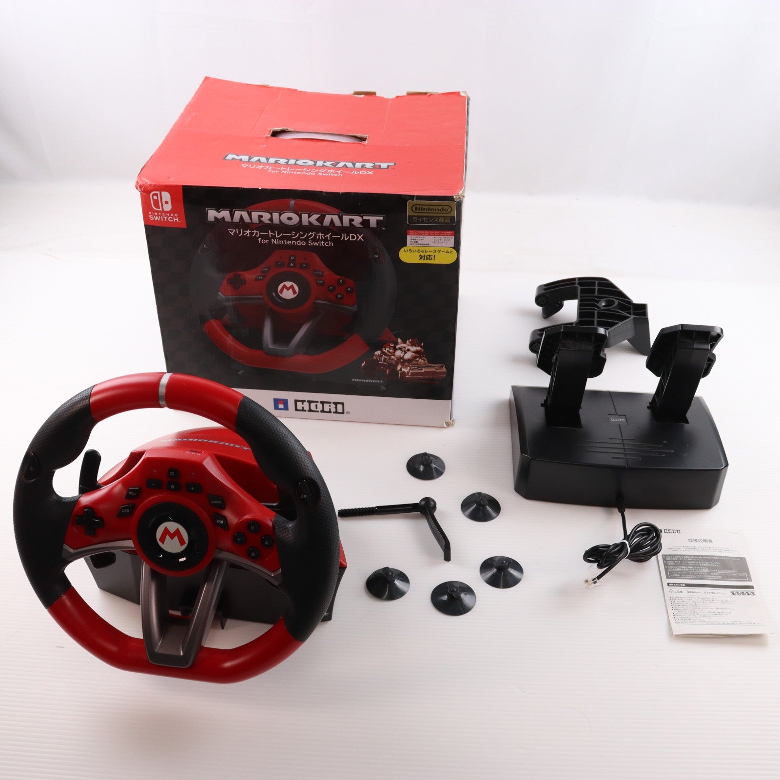 【中古即納】[ACC][Switch] マリオカートレーシングホイール DX for Nintendo Switch(ニンテンドースイッチライト 任天堂ライセンス商品 HORI(NSW-228)(20191101)