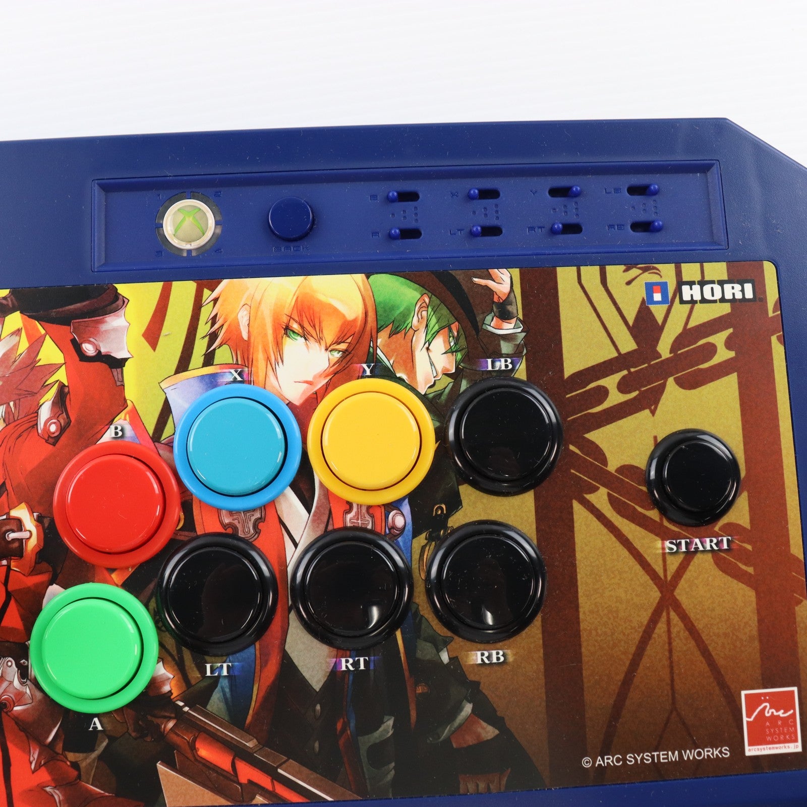 【中古即納】[ACC][Xbox360] BLAZBLUE CONTINUUM SHIFT EXTEND(ブレイブルー コンティニュアムシフト エクステンド) 対応スティック for Xbox360 マイクロソフトライセンス商品 HORI(HX3-76)(20111217)