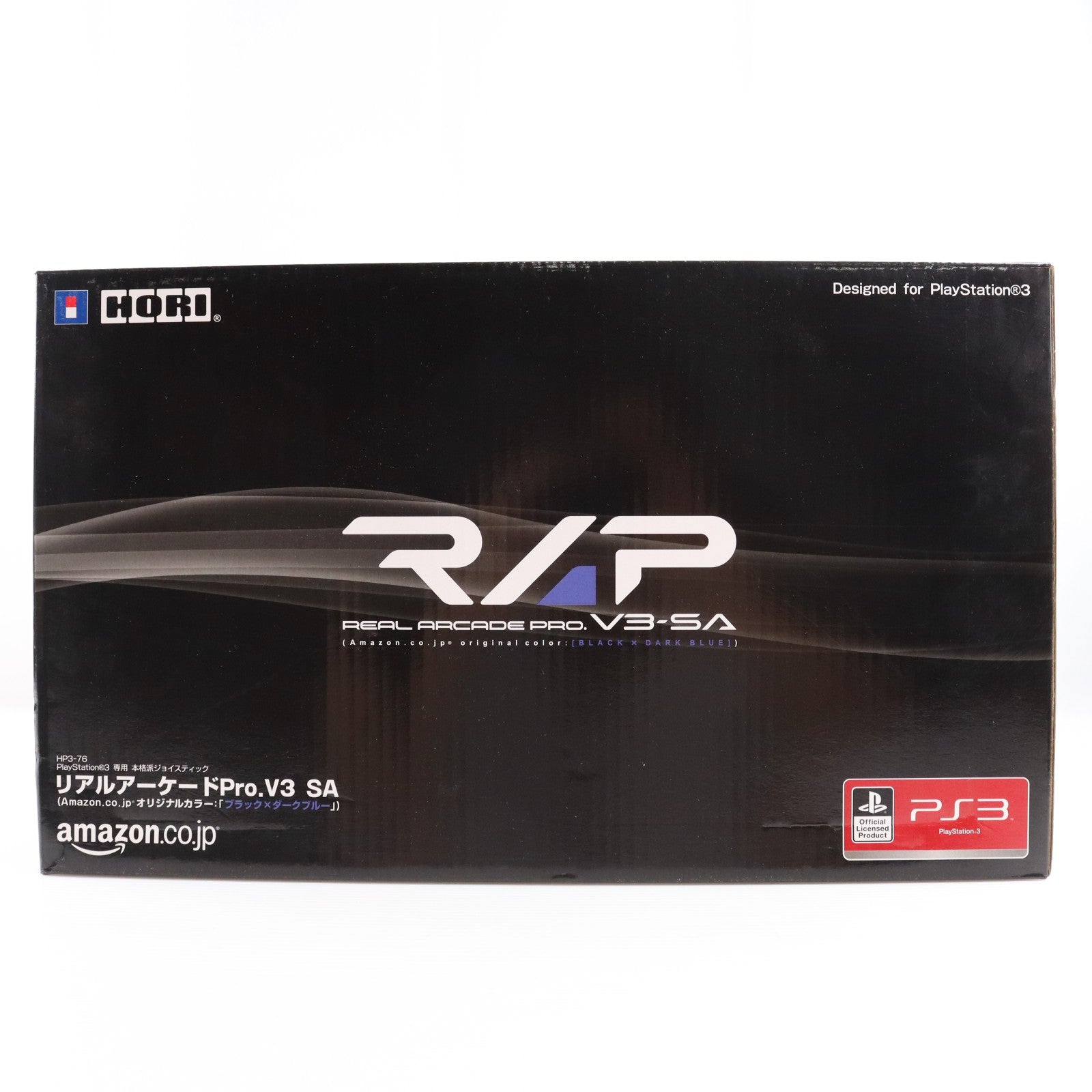 【中古即納】[ACC][PS3] Amazon.co.jp限定 PS3用 リアルアーケードPro.V3 SA(アマゾンオリジナルカラー:ブラック×ダークブルー) HORI(HP3-76)(20100318)