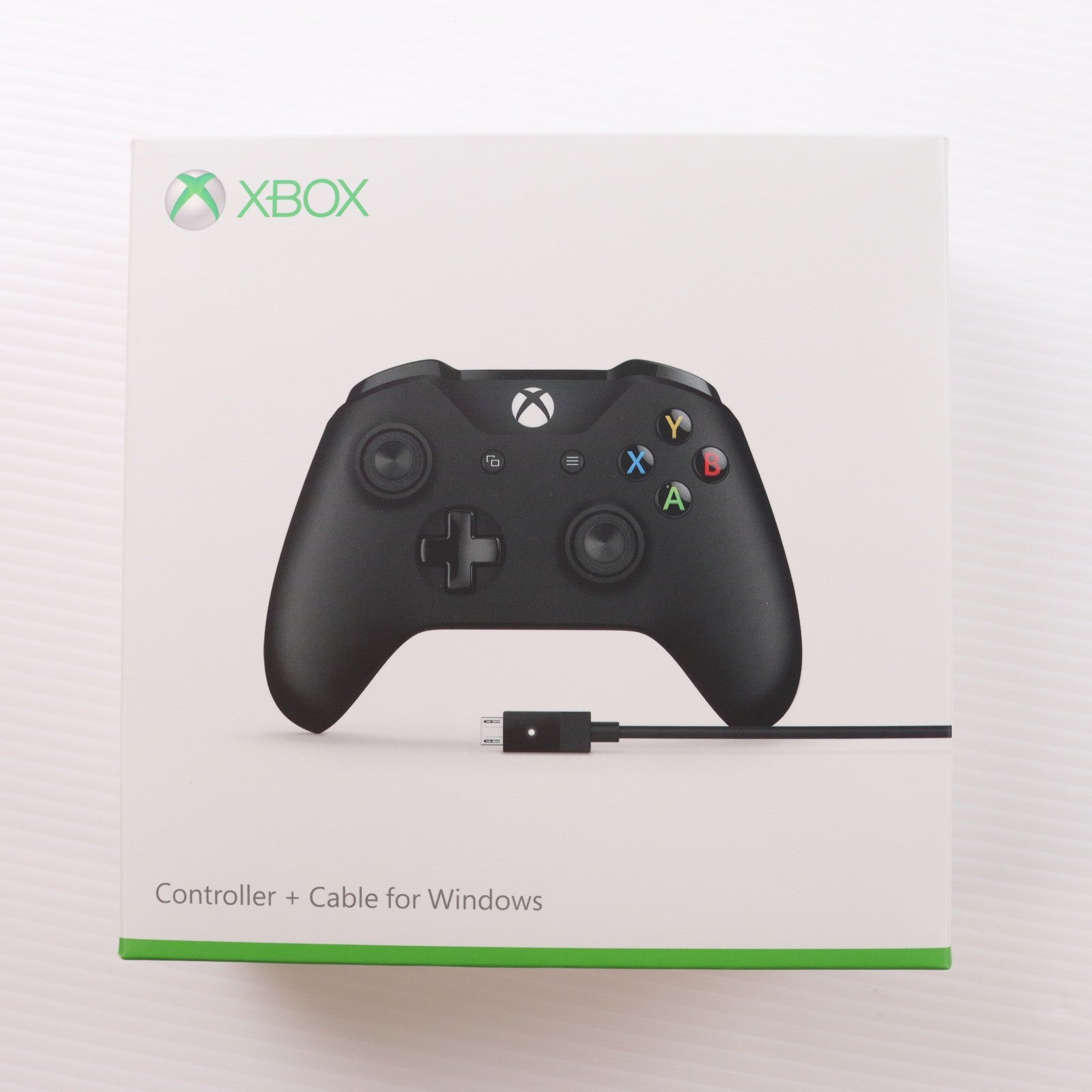 【中古即納】[ACC][XboxOne] Xbox Controller + Cable for Windows(Xbox コントローラー Windows用 USB ケーブル付き) 日本マイクロソフト(4N6-00003)(20170202)