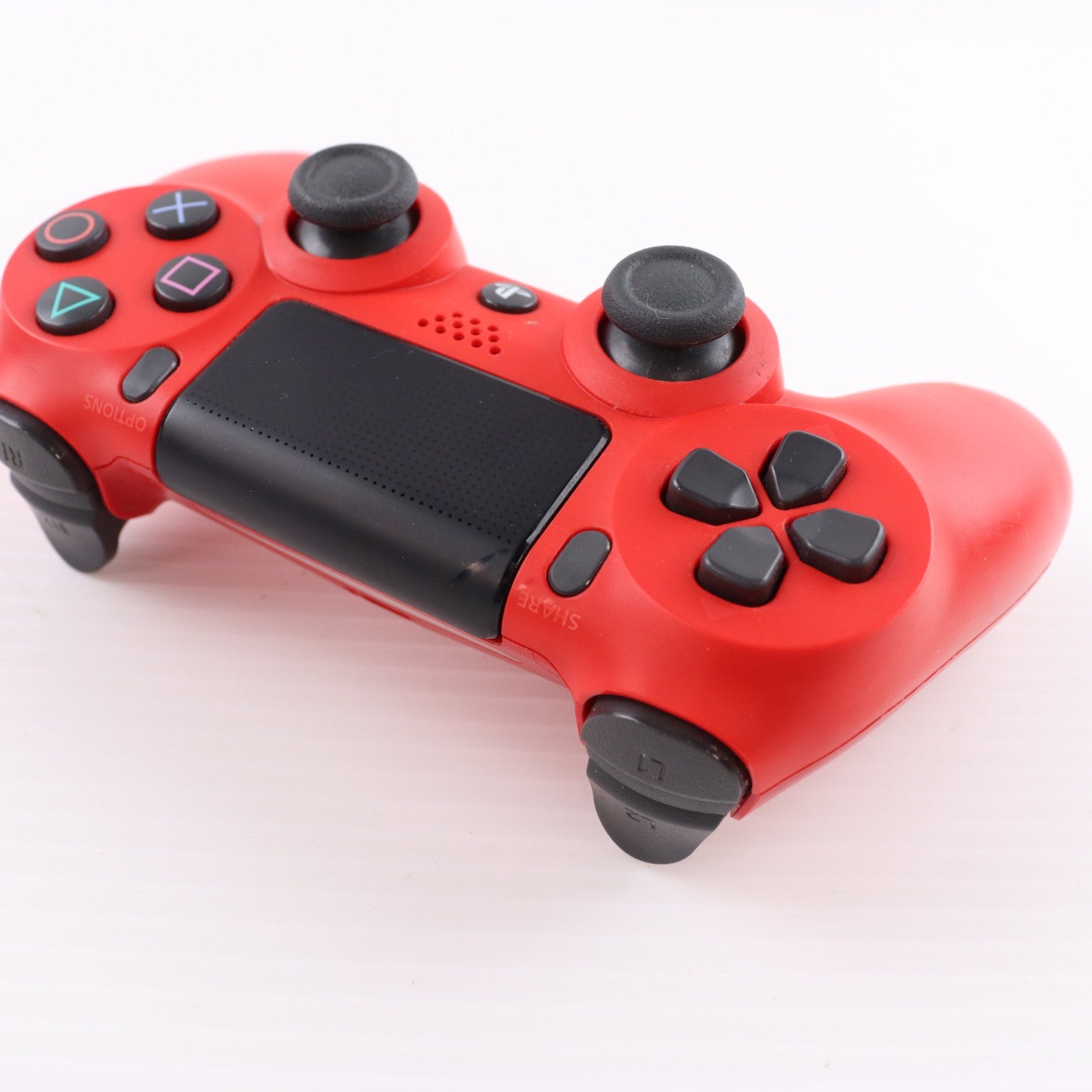 【中古即納】[ACC][PS4] ワイヤレスコントローラー DUALSHOCK4(デュアルショック4) マグマ・レッド SIE(CUH-ZCT2J11)(20161110)