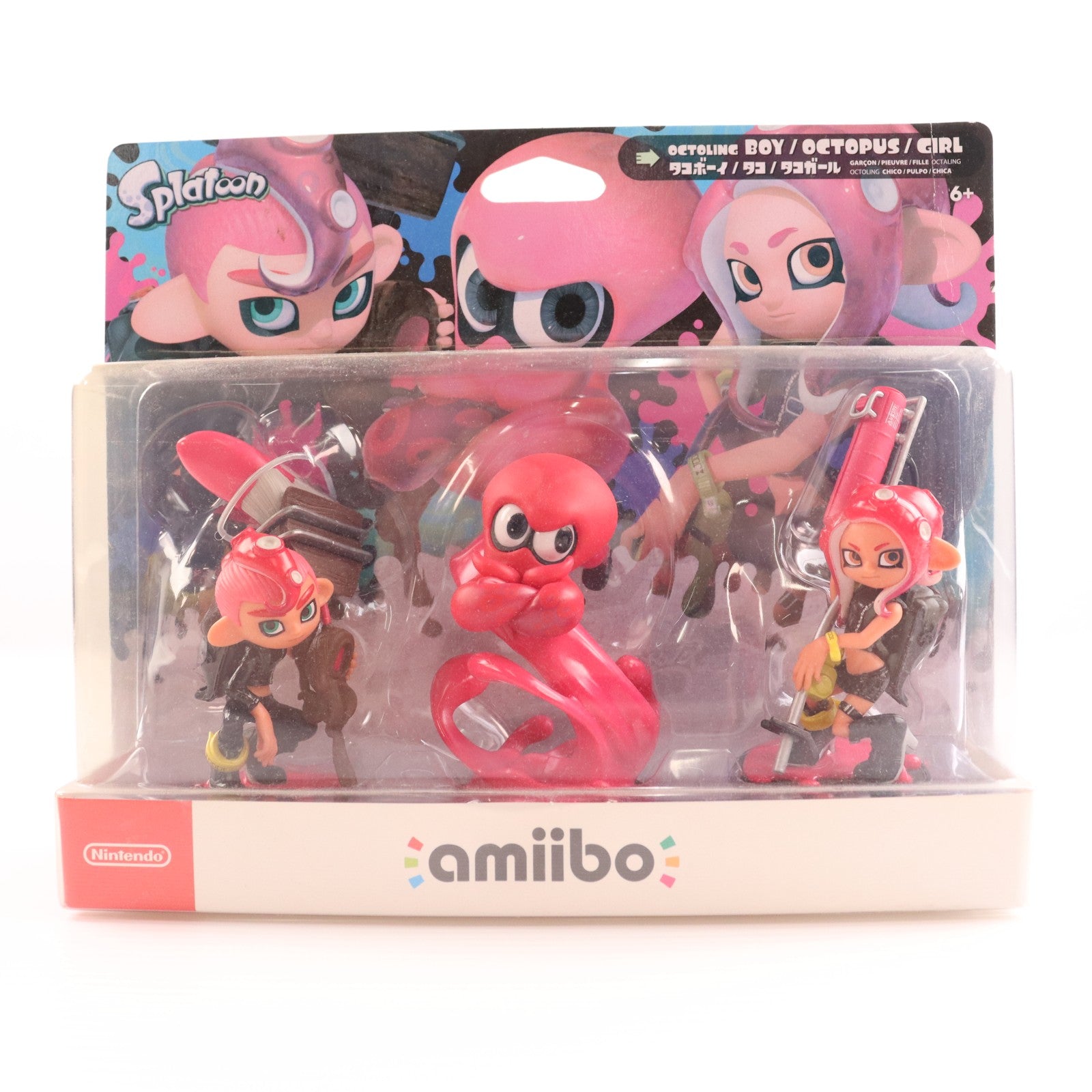 【中古即納】[ACC][Switch] amiibo(アミーボ) トリプルセット(タコガール/タコ/タコボーイ) スプラトゥーンシリーズ 任天堂(NVL-E-AE3E)(20181109)