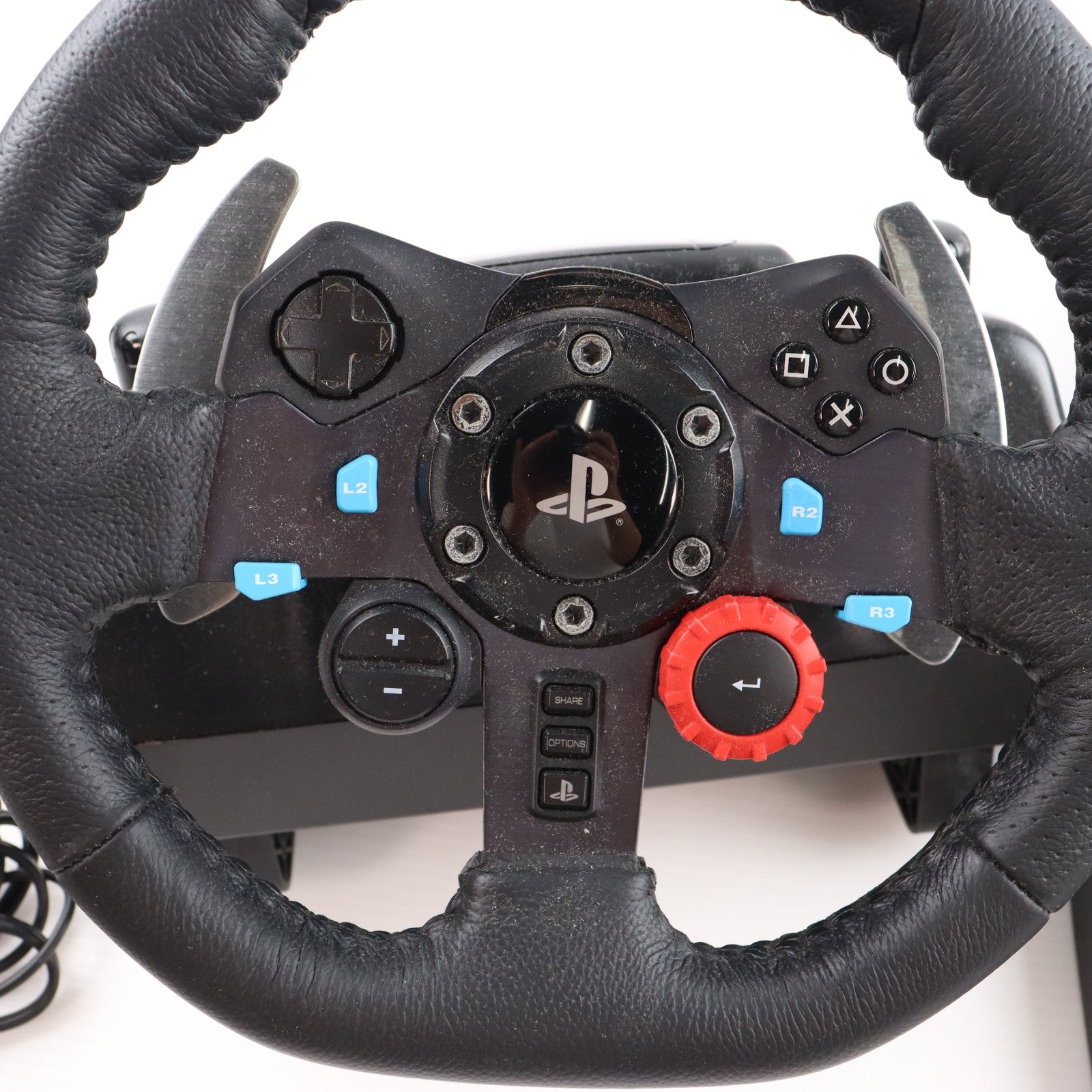 【中古即納】[ACC][PS4] G29 DRIVING FORCE(ドライビングフォース) ソニーライセンス商品 Logicool(ロジクール)(LPRC-15000D)(20150625)