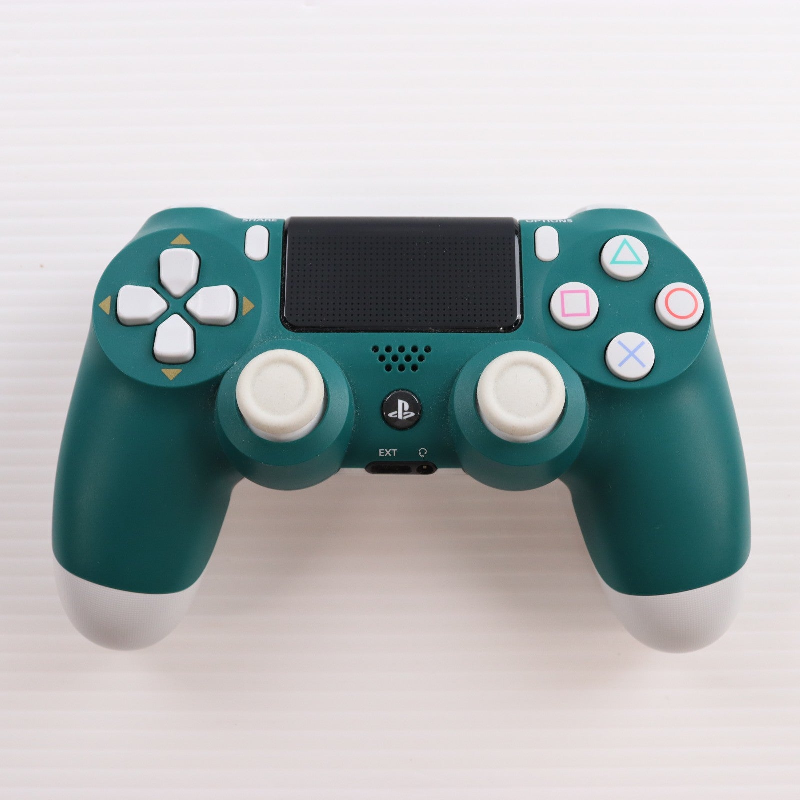 【中古即納】[ACC][PS4] Amazon.co.jp限定 ワイヤレスコントローラー デュアルショック4(DUALSHOCK4) アルパイン・グリーン SIE(CUH-ZCT2J26)(20190715)