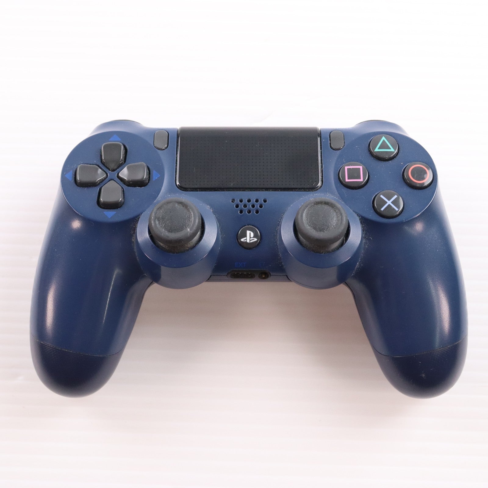 【中古即納】[ACC][PS4] ワイヤレスコントローラー DUALSHOCK4(デュアルショック4) ミッドナイト・ブルー SIE(CUH-ZCT2J22)(20171103)