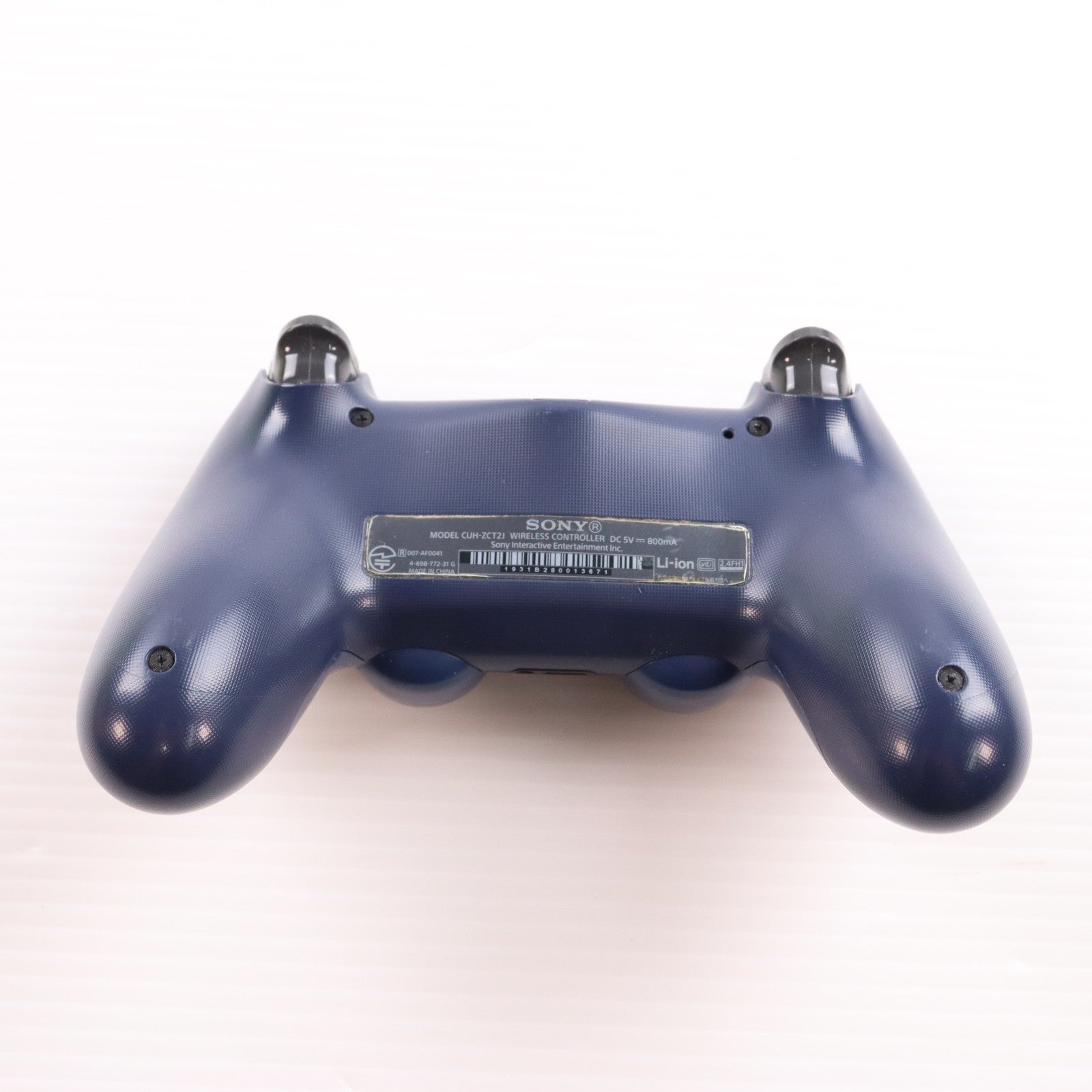 【中古即納】[ACC][PS4] ワイヤレスコントローラー DUALSHOCK4(デュアルショック4) ミッドナイト・ブルー SIE(CUH-ZCT2J22)(20171103)