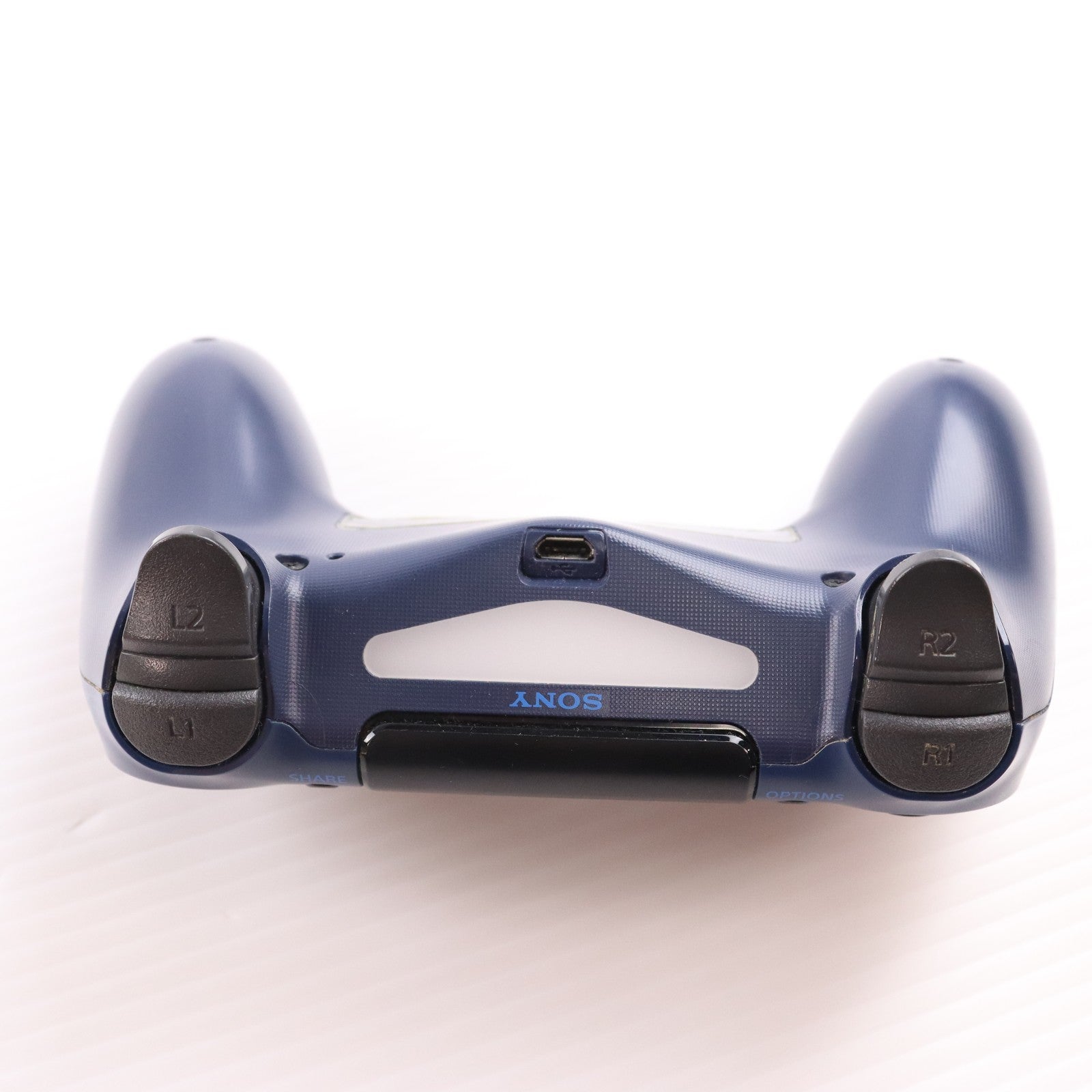 【中古即納】[ACC][PS4] ワイヤレスコントローラー DUALSHOCK4(デュアルショック4) ミッドナイト・ブルー SIE(CUH-ZCT2J22)(20171103)