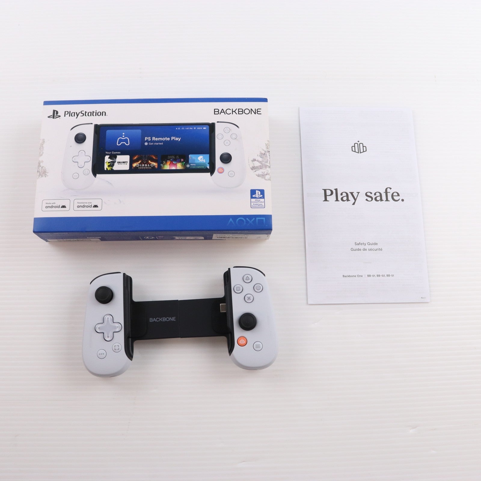 【中古即納】[ACC][PS5] Backbone One PlayStation Edition(バックボーン ワン プレイステーション エディション) for Android モバイルゲーミングコントローラー ソニーライセンス商品 Backbone(BB-51-W-S)(20230523)