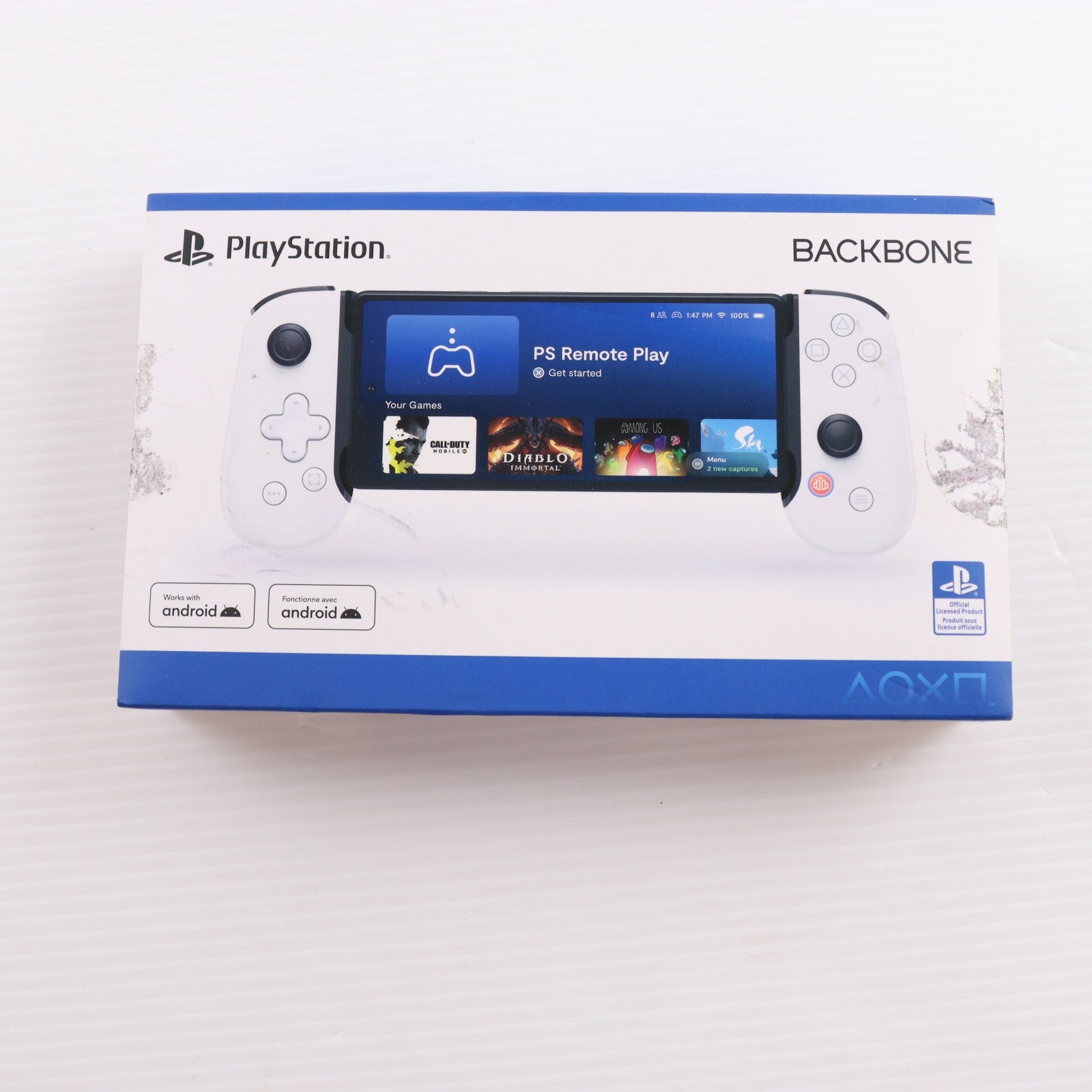 【中古即納】[ACC][PS5] Backbone One PlayStation Edition(バックボーン ワン プレイステーション エディション) for Android モバイルゲーミングコントローラー ソニーライセンス商品 Backbone(BB-51-W-S)(20230523)
