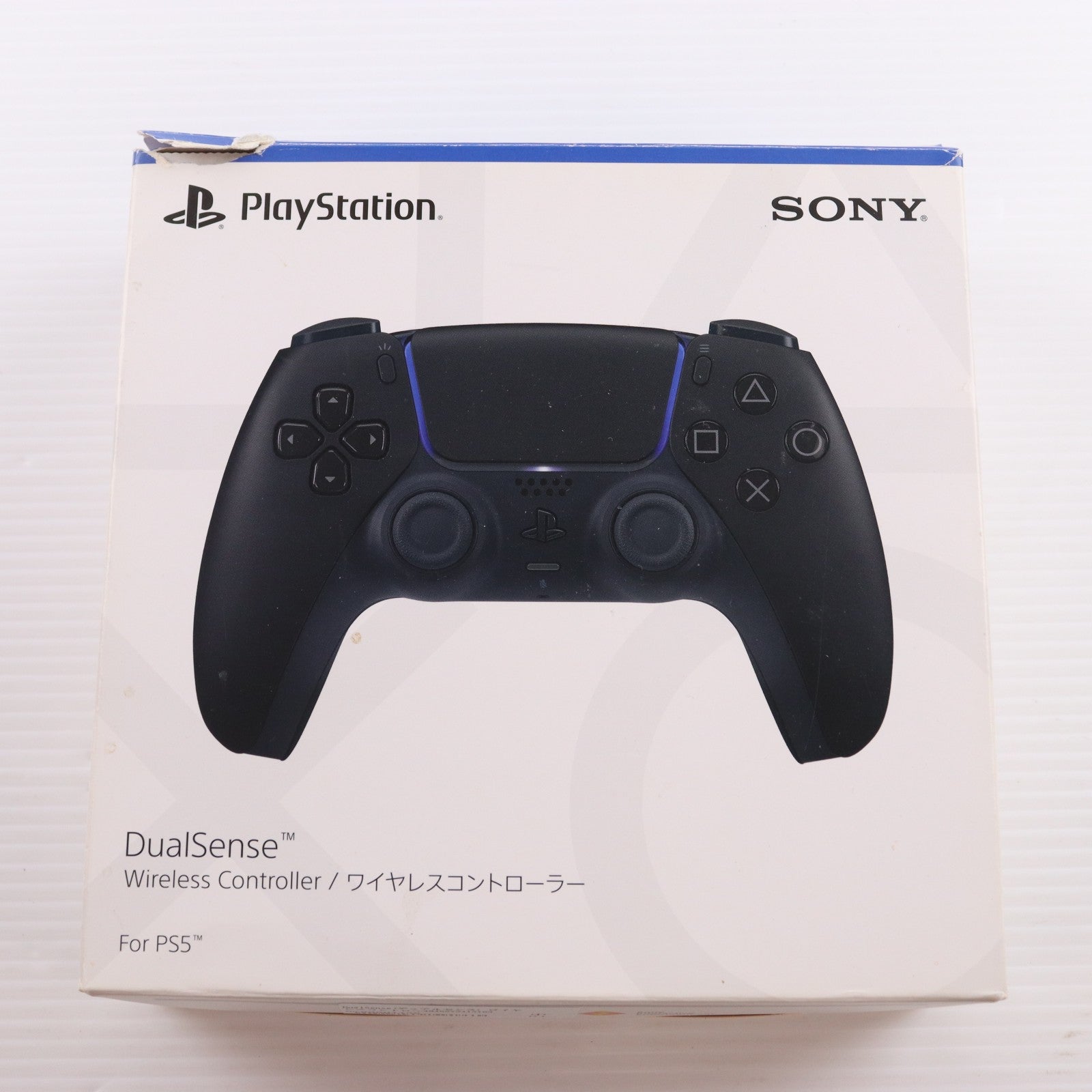 【中古即納】[ACC][PS5] DualSense(デュアルセンス) ワイヤレスコントローラー ミッドナイト ブラック SIE(CFI-ZCT1J01)(20210610)