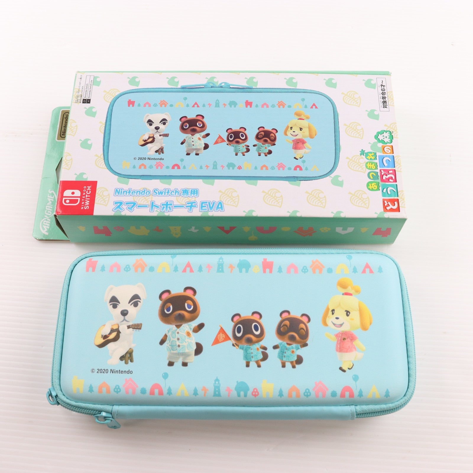 【中古即納】[ACC][Switch] Nintendo Switch専用(ニンテンドースイッチ専用) スマートポーチEVA あつまれどうぶつの森 任天堂ライセンス商品 マックスゲームズ(HACP-02AD)(20200417)