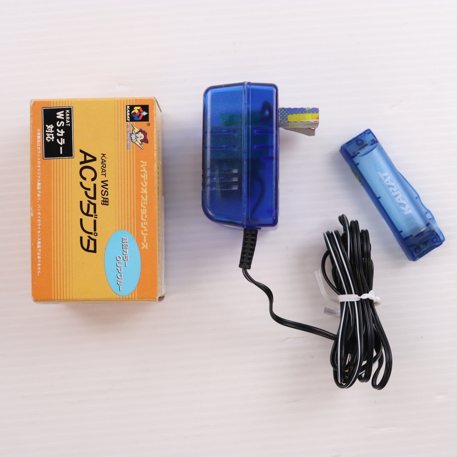 【中古即納】[ACC][WS] ハイテクオプションシリーズ WS用(ワンダースワン用) ACアダプタ クリアブルー カラット(KRAC-020)(19991231)