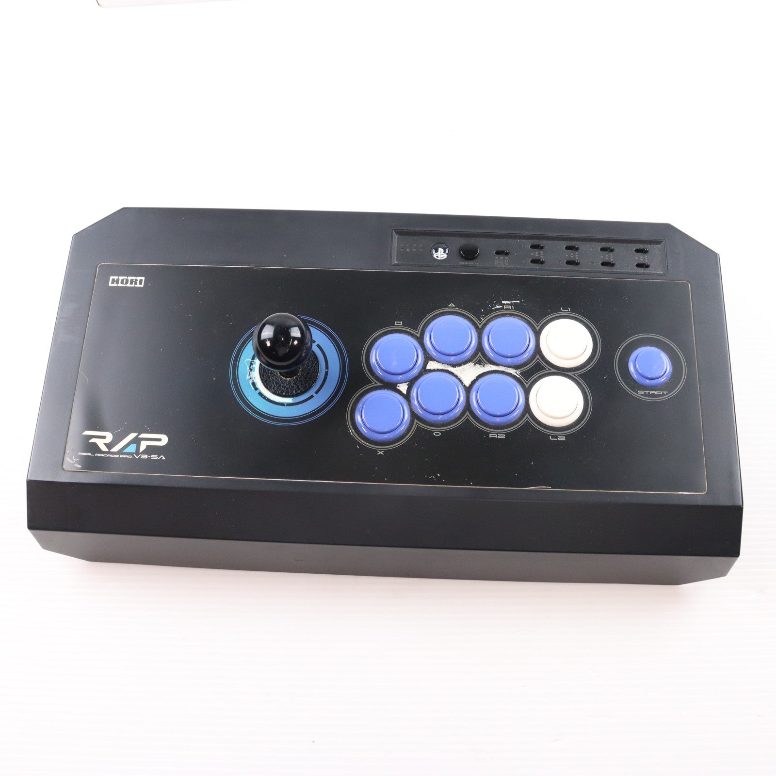 【中古即納】[ACC][PS3] Amazon.co.jp限定 PS3用 リアルアーケードPro.V3 SA(アマゾンオリジナルカラー:ブラック×ダークブルー) HORI(HP3-76)(20100318)