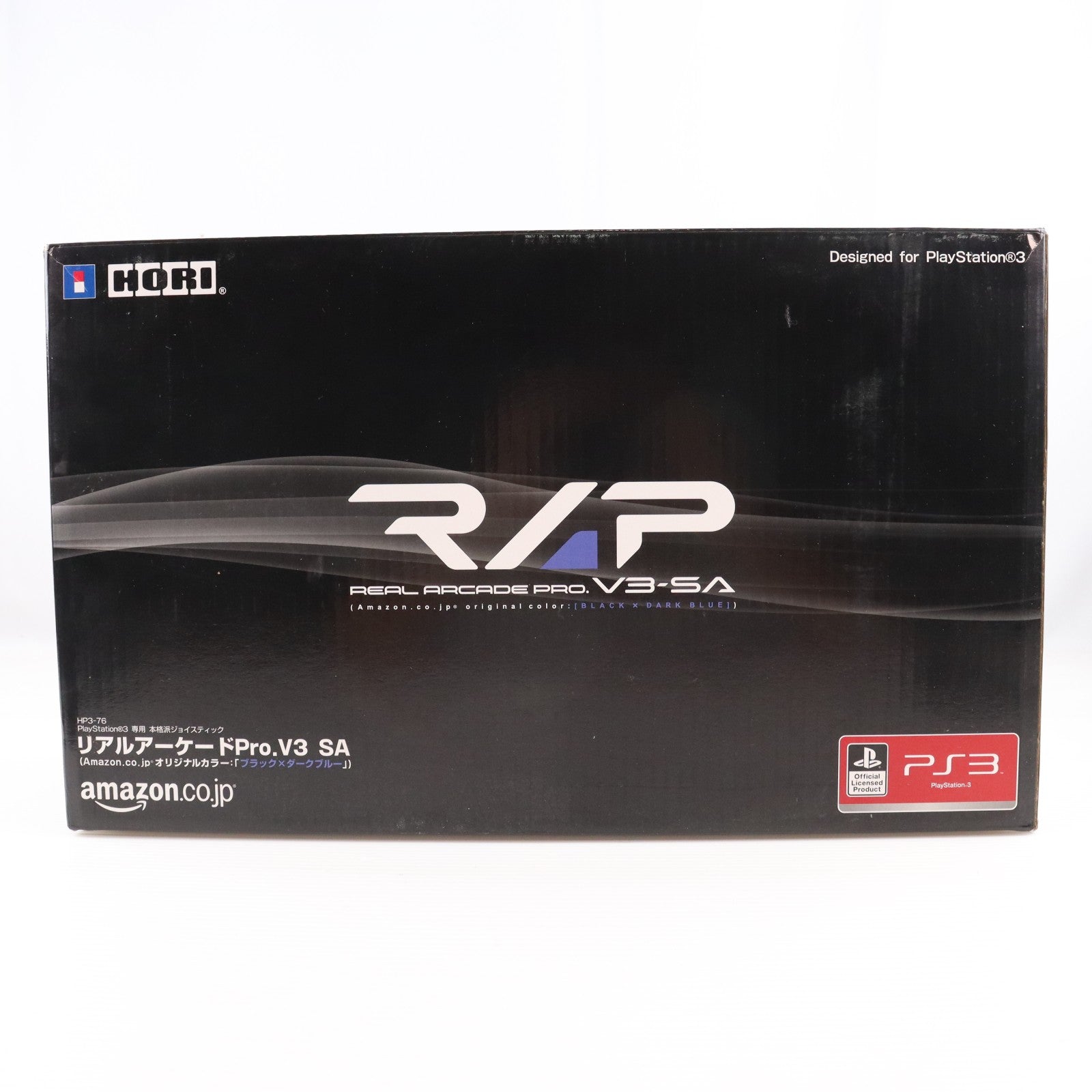 【中古即納】[ACC][PS3] Amazon.co.jp限定 PS3用 リアルアーケードPro.V3 SA(アマゾンオリジナルカラー:ブラック×ダークブルー) HORI(HP3-76)(20100318)