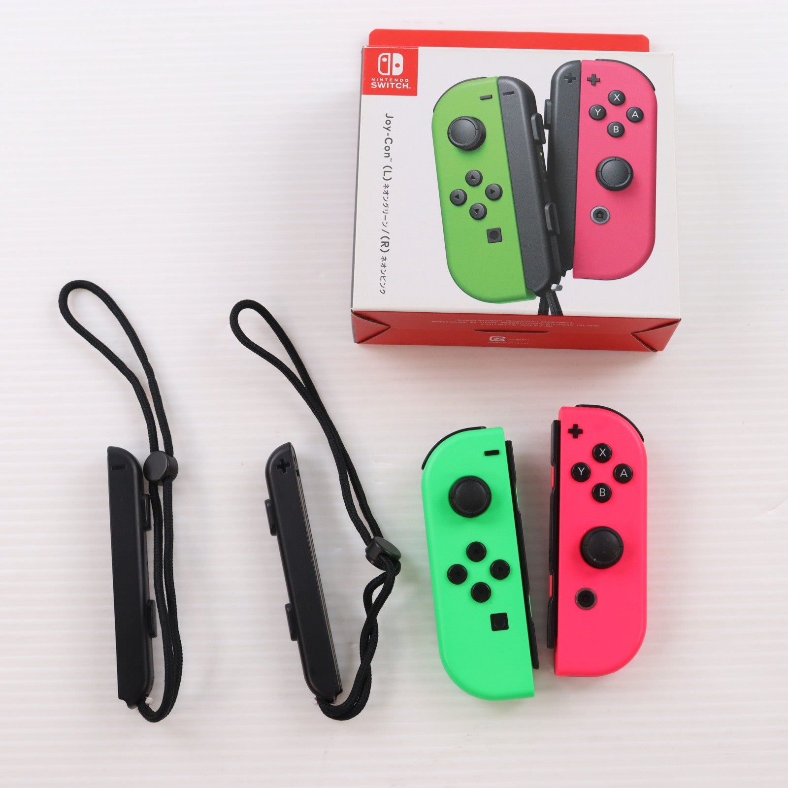 【中古即納】[ACC][Switch] Joy-Con(L) ネオングリーン/(R) ネオンピンク(ジョイコンL ネオングリーン/R ネオンピンク) 任天堂(HAC-A-JAFAA)(20170721)