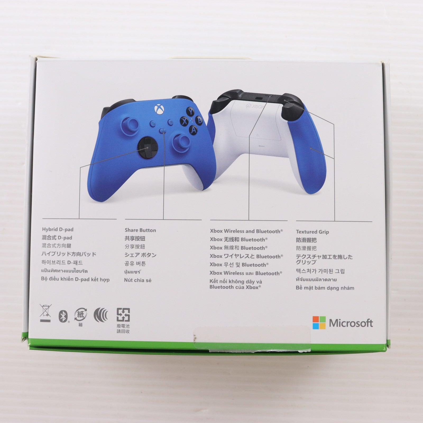 【中古即納】[ACC][XboxX/S] Xbox ワイヤレス コントローラー(ショック ブルー) 日本マイクロソフト(QAU-00005)(20201110)