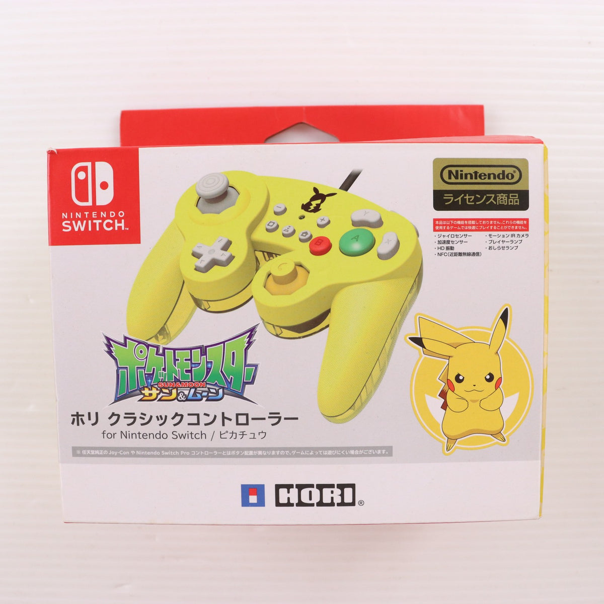 【中古即納】[ACC][Switch] ホリ ワイヤレスクラシックコントローラー for Nintendo Switch(ニンテンドースイッチ) ピカチュウ 任天堂ライセンス商品 HORI(NSW-275)(20210430)