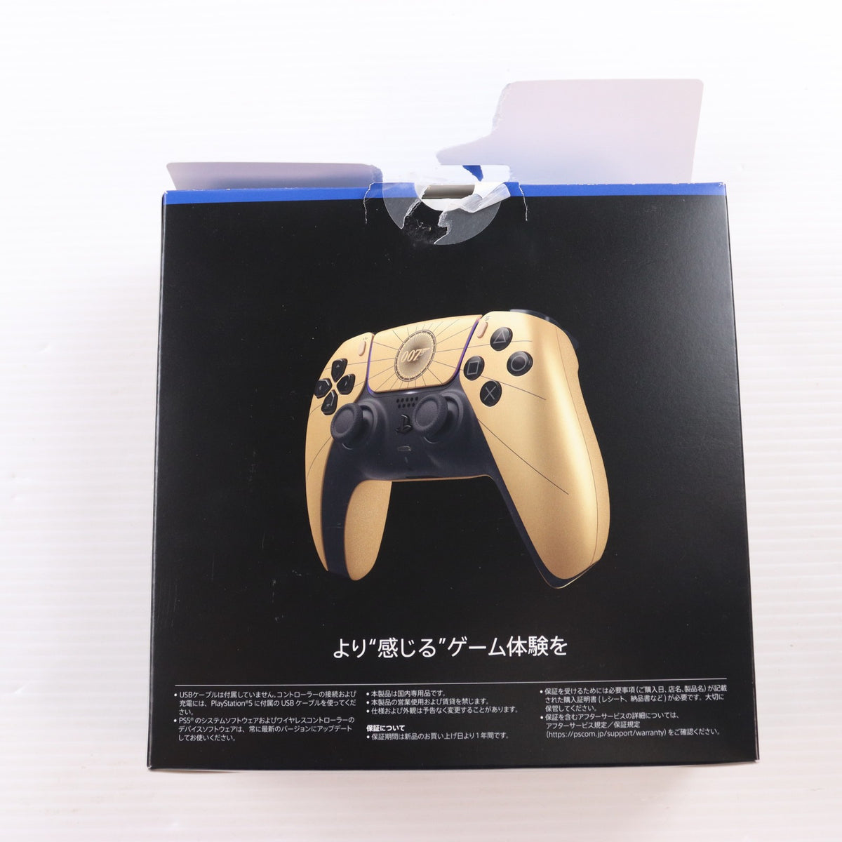 【中古即納】[ACC][PS5] DualSense(デュアルセンス) ワイヤレスコントローラー 007 First Light(007 ファースト・ライト) リミテッドエディション SIE(CFI-ZCT2JZF)(20260527)