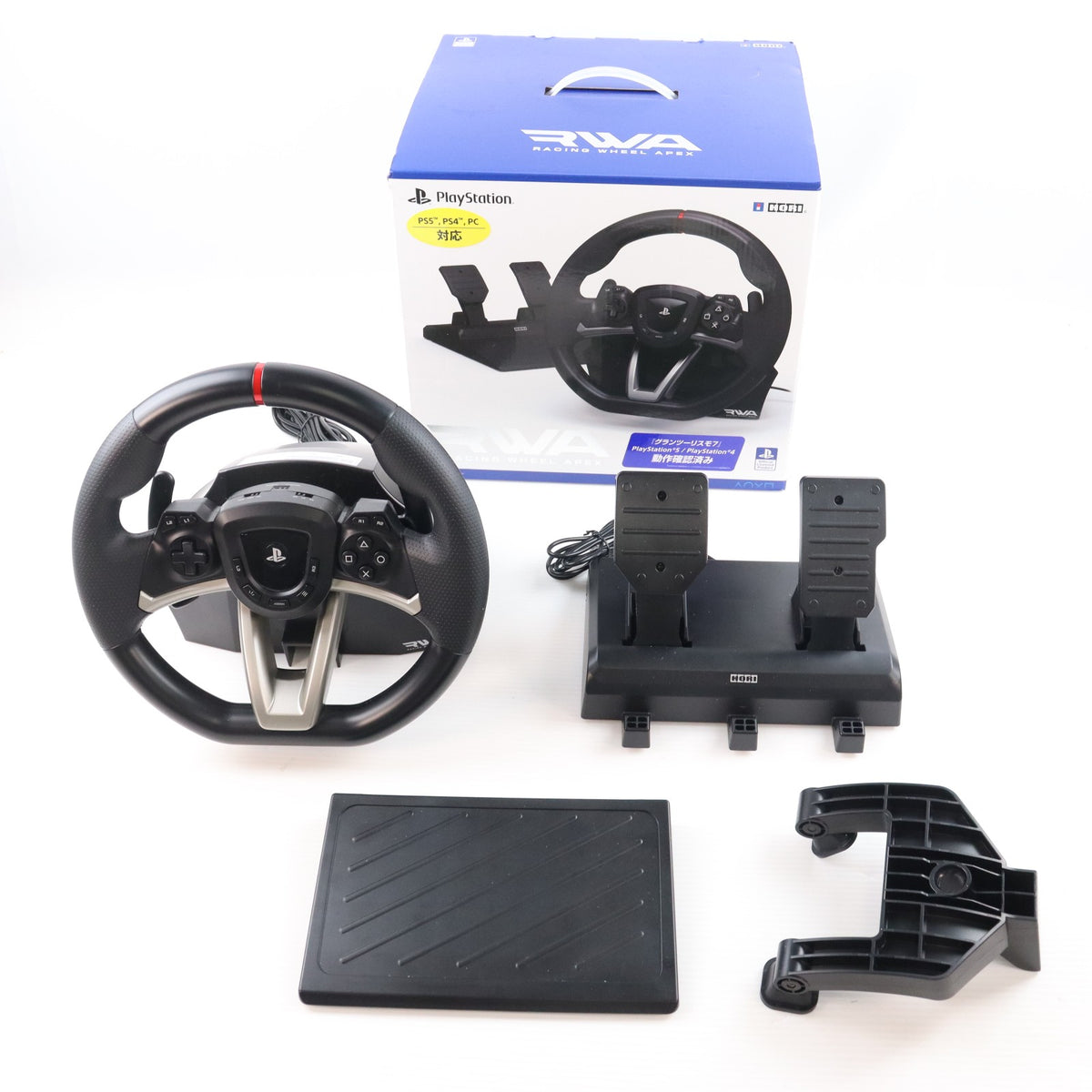【中古即納】[ACC][PS5] Racing Wheel Apex(レーシングホイールエイペックス) for PlayStation5/PlayStation4/PC HORI(SPF-004)(20220228)