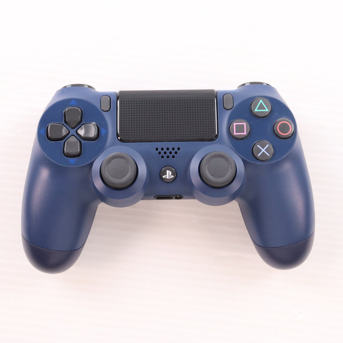 【中古即納】[ACC][PS4] ワイヤレスコントローラー DUALSHOCK4(デュアルショック4) ミッドナイト・ブルー SIE(CUH-ZCT2J22)(20171103)