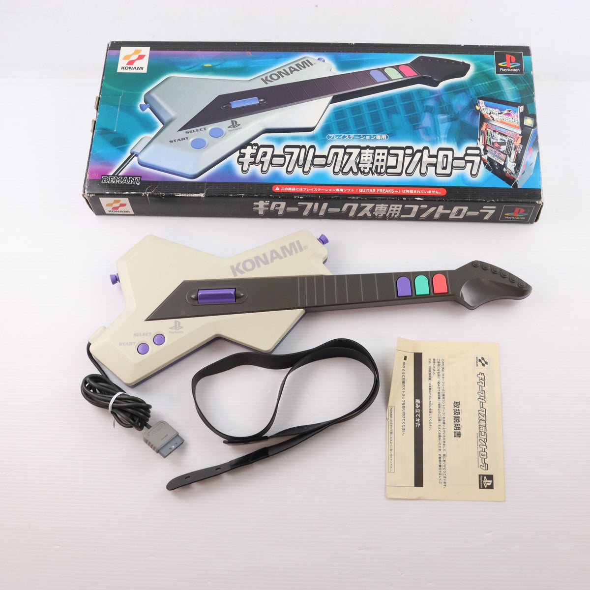 【中古即納】[ACC][PS] プレイステーション専用 ギターフリークス専用コントローラ コナミ(RU018)(19990729)
