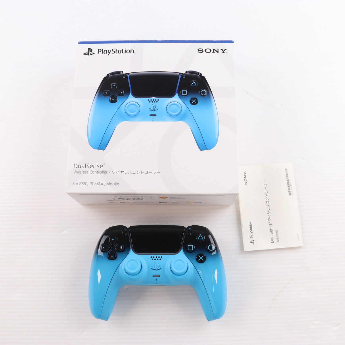 【中古即納】[ACC][PS5] DualSense(デュアルセンス) ワイヤレスコントローラー リズム ブルー SIE(CFI-ZCT2J15)(20260312)