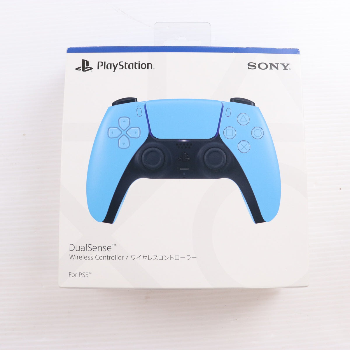 【中古即納】[ACC][PS5] DualSense(デュアルセンス) ワイヤレスコントローラー スターライト ブルー SIE(CFI-ZCT1J05)(20220114)