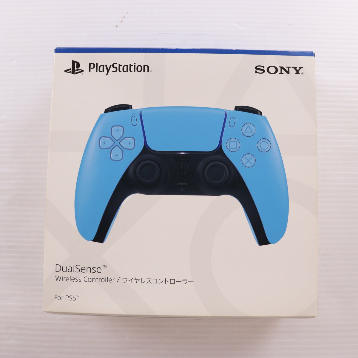 【中古即納】[ACC][PS5] DualSense(デュアルセンス) ワイヤレスコントローラー スターライト ブルー SIE(CFI-ZCT1J05)(20220114)