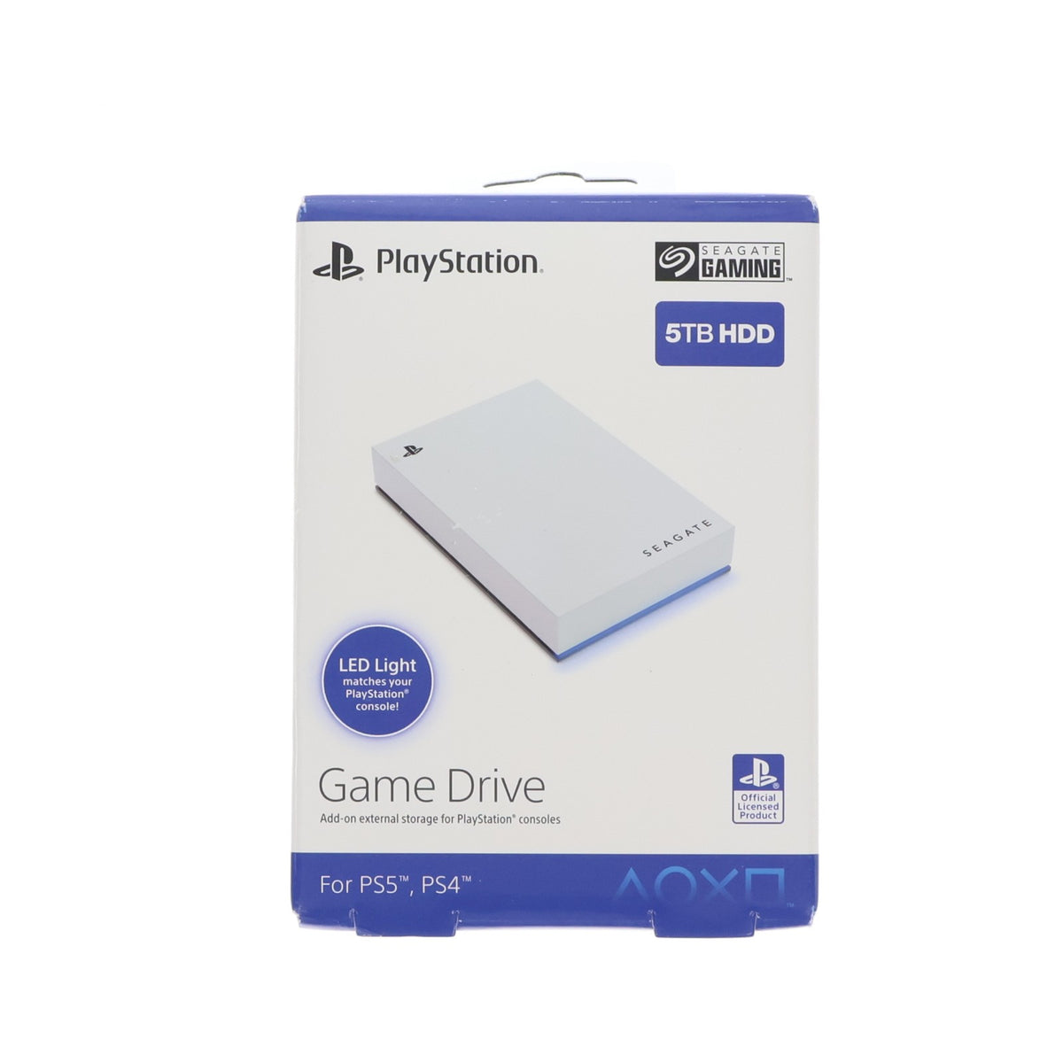 【中古即納】[ACC][PS5] SEAGATE ゲームドライブ PS5用 外付けHDD 5TB ホワイト ソニーライセンス商品 SEAGATE(STLV5000300)(20240228)