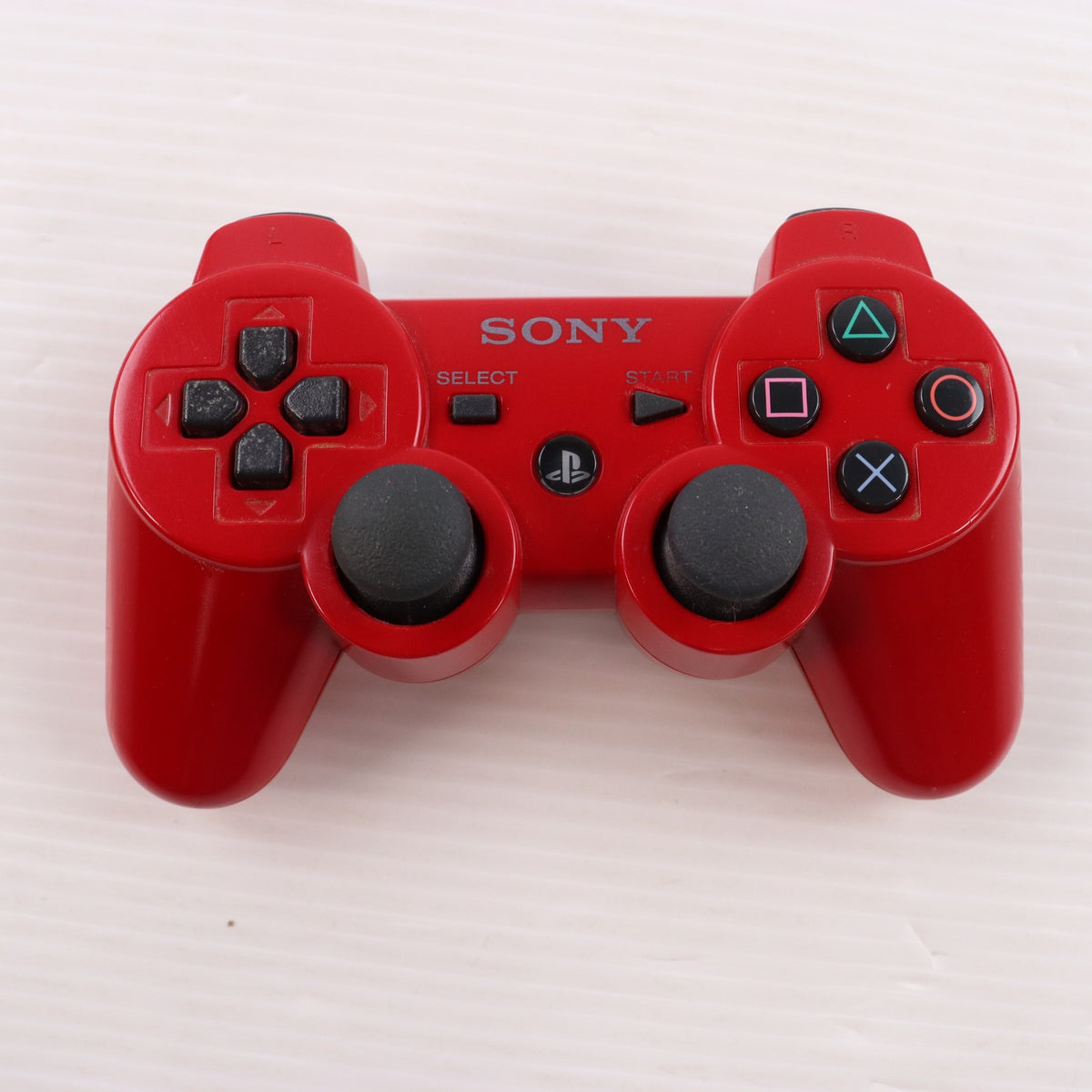 【中古即納】[ACC][PS3] ワイヤレスコントローラー デュアルショック3(DUALSHOCK3) ガーネット・レッド SIE(CECHZC2JA1)(20130228)