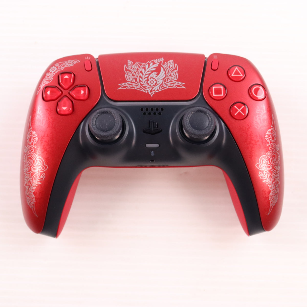 【中古即納】[ACC][PS5] DualSense(デュアルセンス) ワイヤレスコントローラー 『モンスターハンターワイルズ』 リミテッドエディション SIE(CFI-ZCT1JZ5)(20250228)