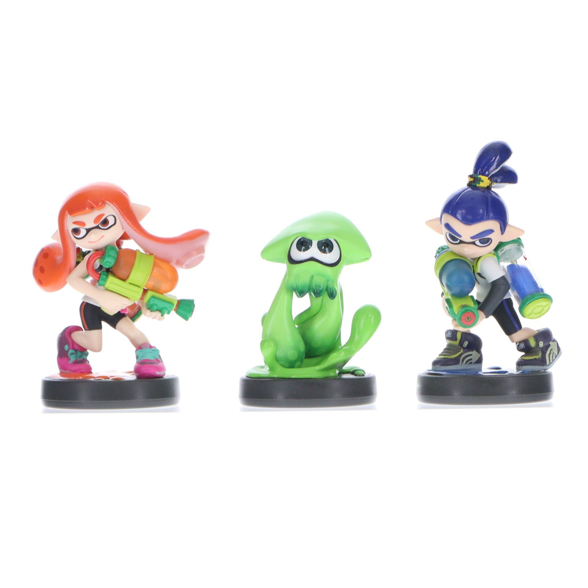 【中古即納】[ACC][Switch] Splatoon 3-pack amiibo(アミーボ トリプルセット[ガール/イカ/ボーイ](スプラトゥーンシリーズ) 北米版 任天堂(NVL-E-AE3A-USZ)(20150528)