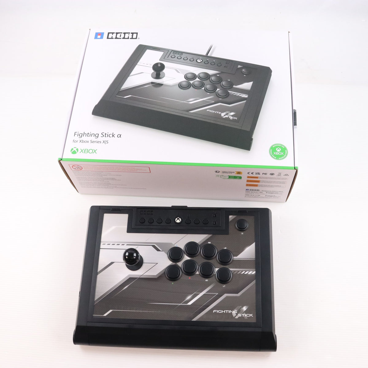 【中古即納】[ACC][XboxX/S] Fighting Stick α(ファイティングスティック アルファ) for Xbox Series X|S マイクロソフトライセンス商品 HORI(AB11-001)(20210201)