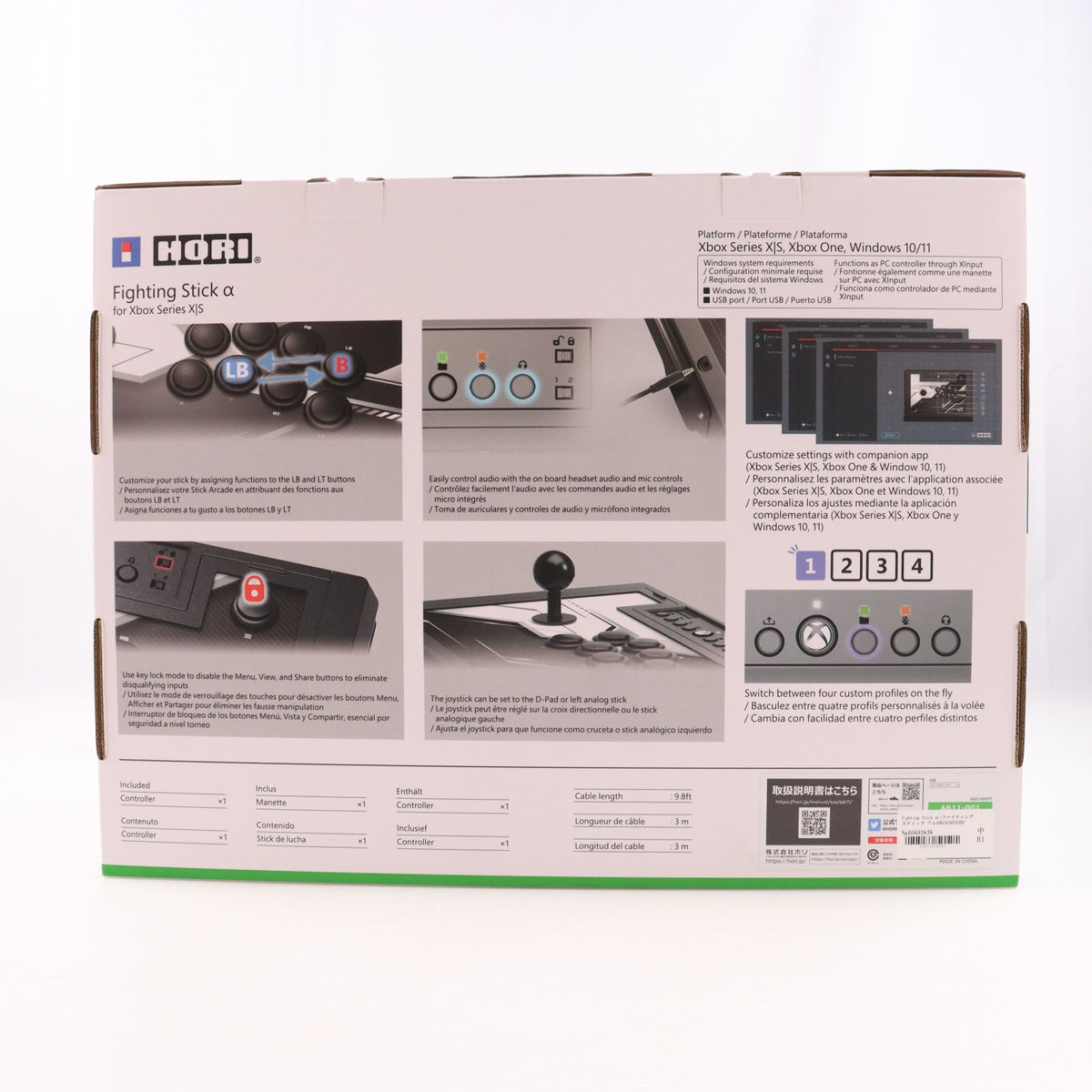 【中古即納】[ACC][XboxX/S] Fighting Stick α(ファイティングスティック アルファ) for Xbox Series X|S マイクロソフトライセンス商品 HORI(AB11-001)(20210201)