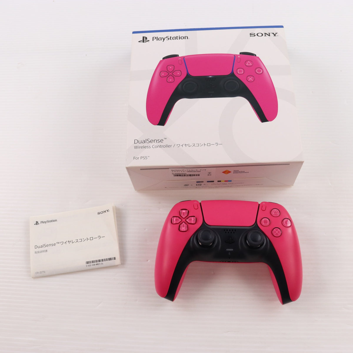 【中古即納】[ACC][PS5] DualSense(デュアルセンス) ワイヤレスコントローラー ノヴァ ピンク SIE(CFI-ZCT1J03)(20220114)
