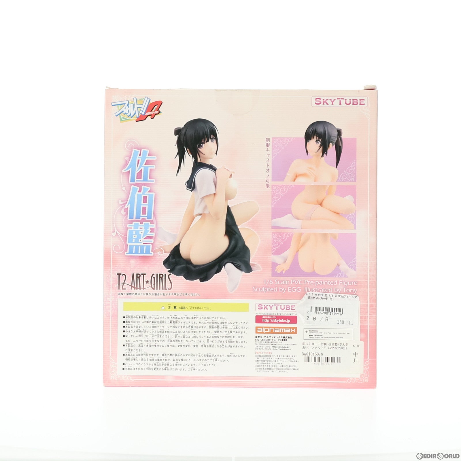 【中古即納】[FIG]ポストカード付属 佐伯藍(さえきあい) フォルト!! A 1/6 完成品 フィギュア(AX-1021) スカイチューブ(20160428)