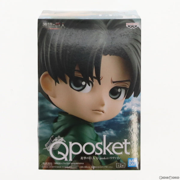 【中古即納】[FIG]リヴァイ・アッカーマン A(衣装濃) 進撃の巨人 Q posket-リヴァイ- フィギュア プライズ(2590578)  バンプレスト(20220419)